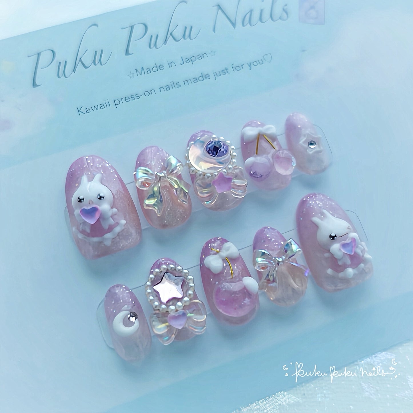 Magical Cherry Girl Nails