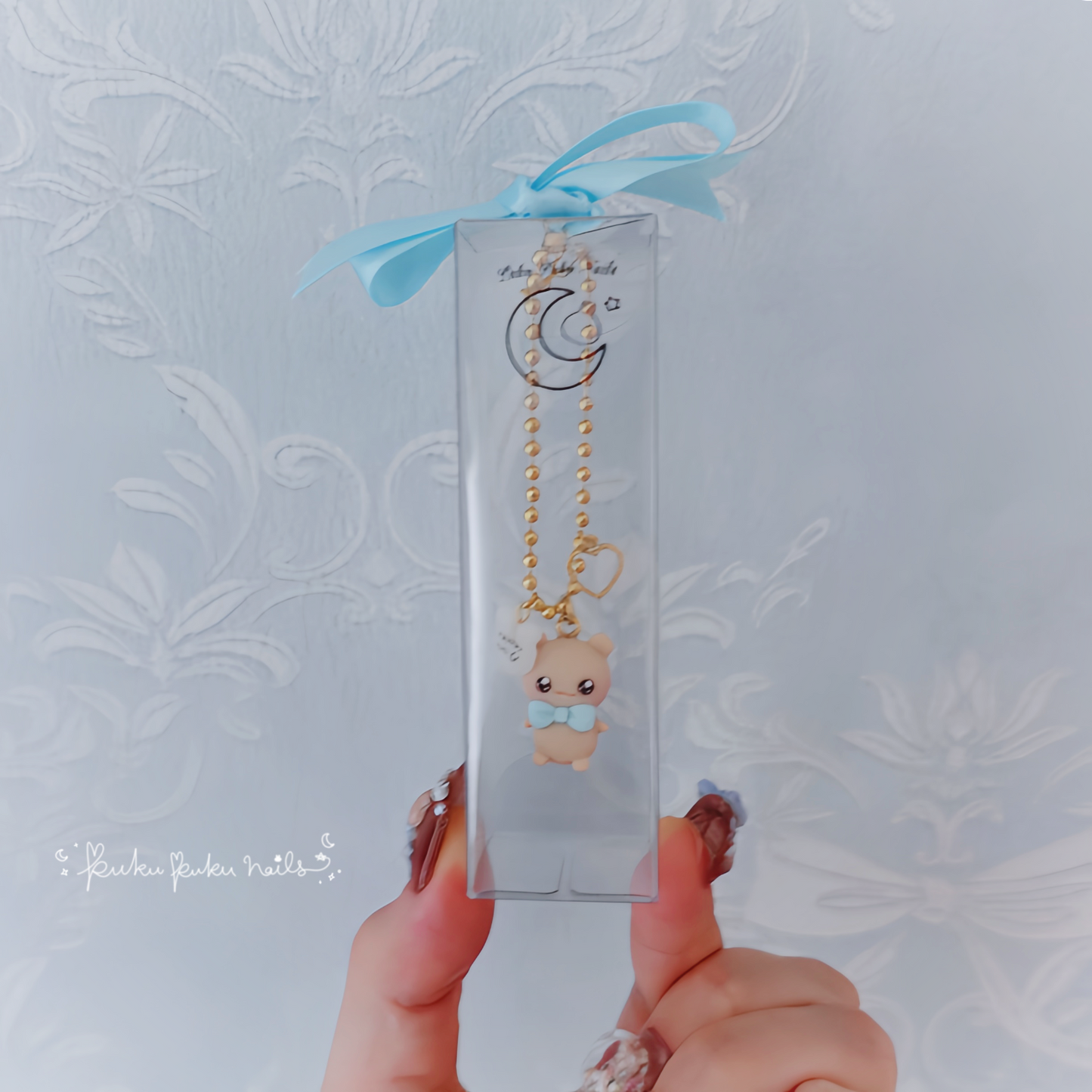 Puku-kuma Teddy Figure☆Blue