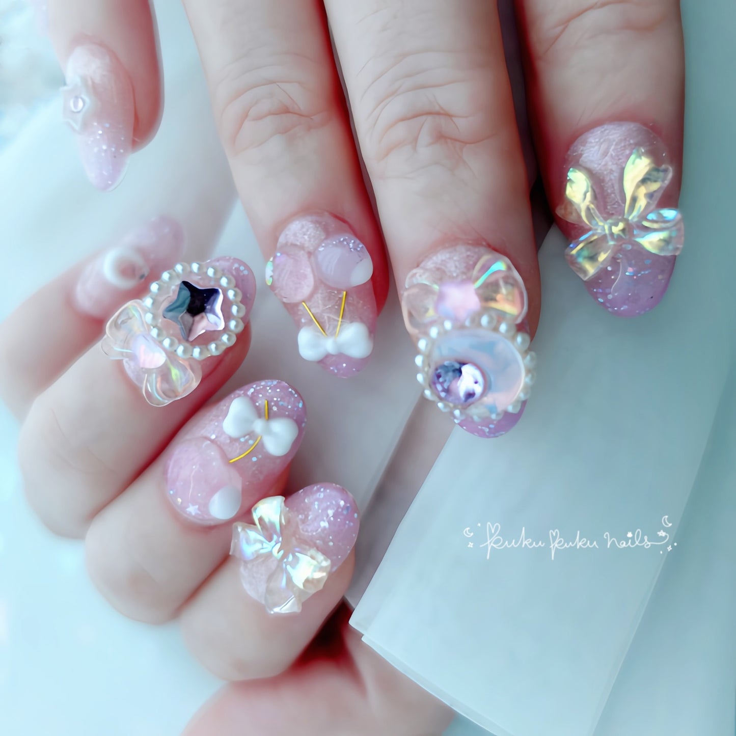 Magical Cherry Girl Nails