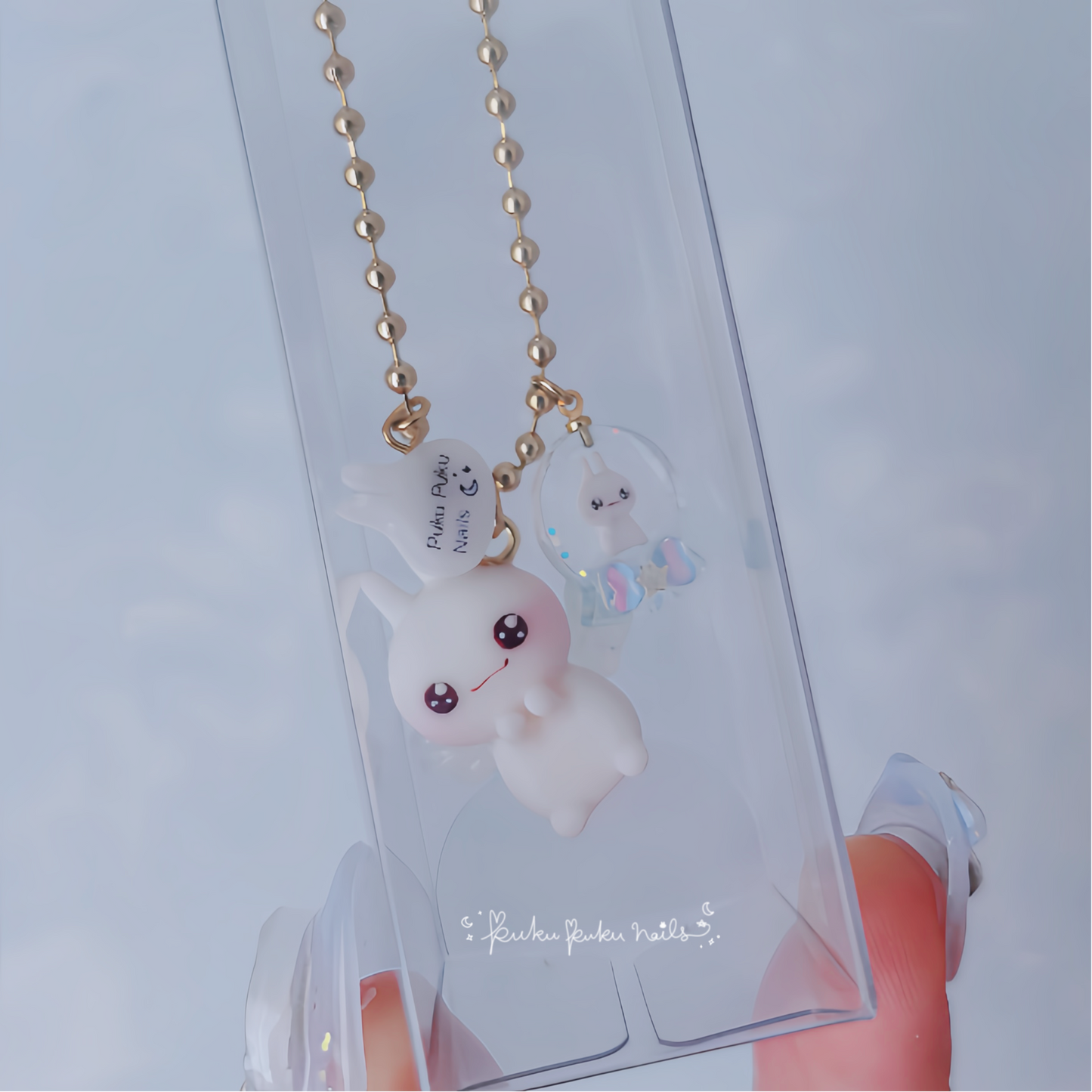 Puku-usa Figure ⭐︎ Aurora Snow Globe Shaker