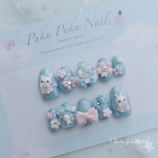 Inspirations for Dreamy Sakura Sky Nails🌸