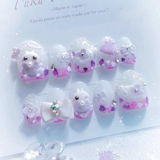 Rainy Day Princess Nails☔️ ໒꒱ ‧₊˚｡