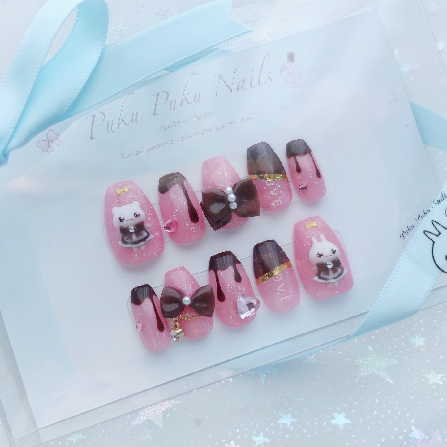 Valentine's  Day Limited Design ⭐︎ Melty Chocolate Nails