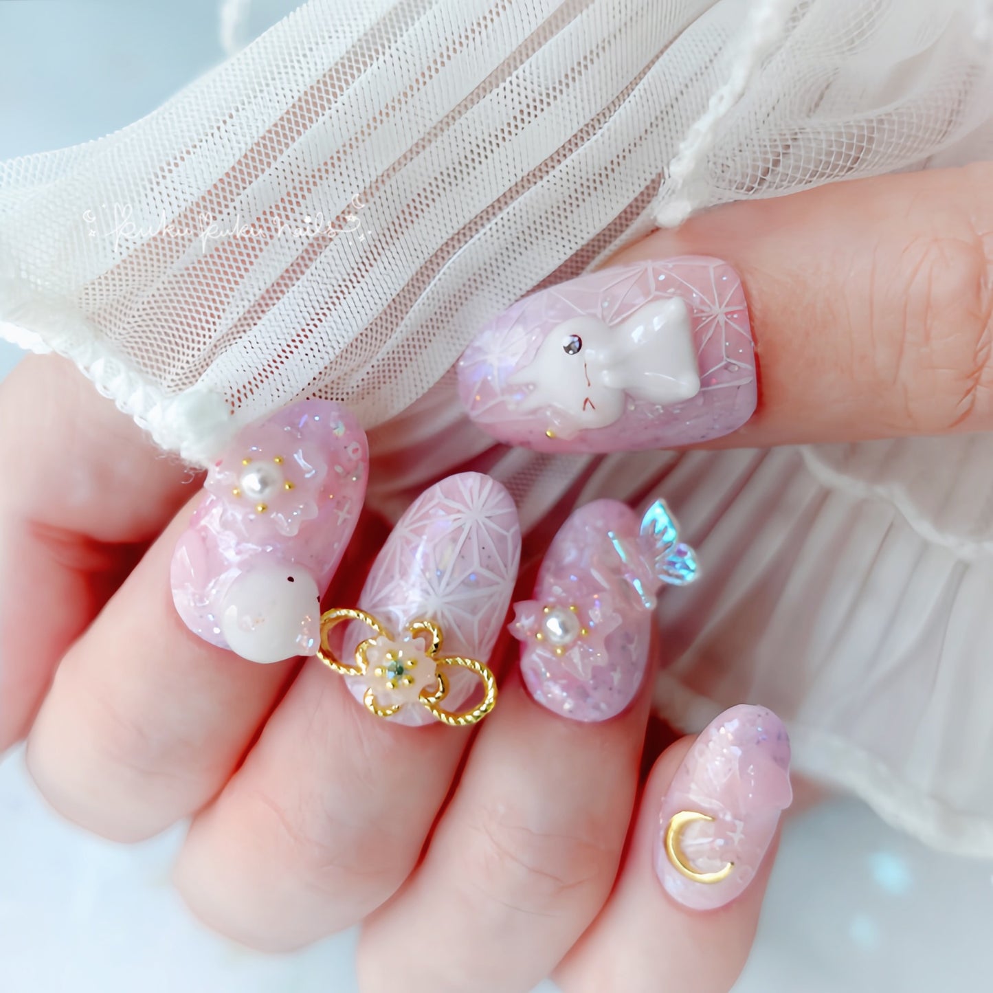 Kira Kira Kimono Nails