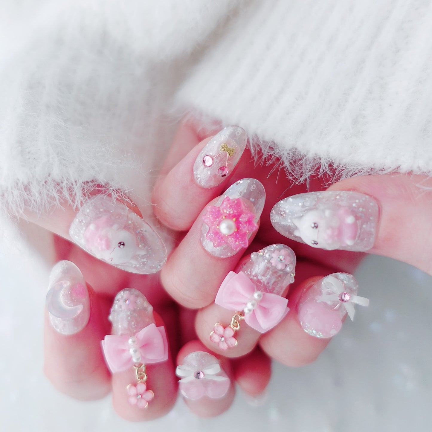 Spring Exclusive Design ⭐︎ Kira Kira Sakura Nails