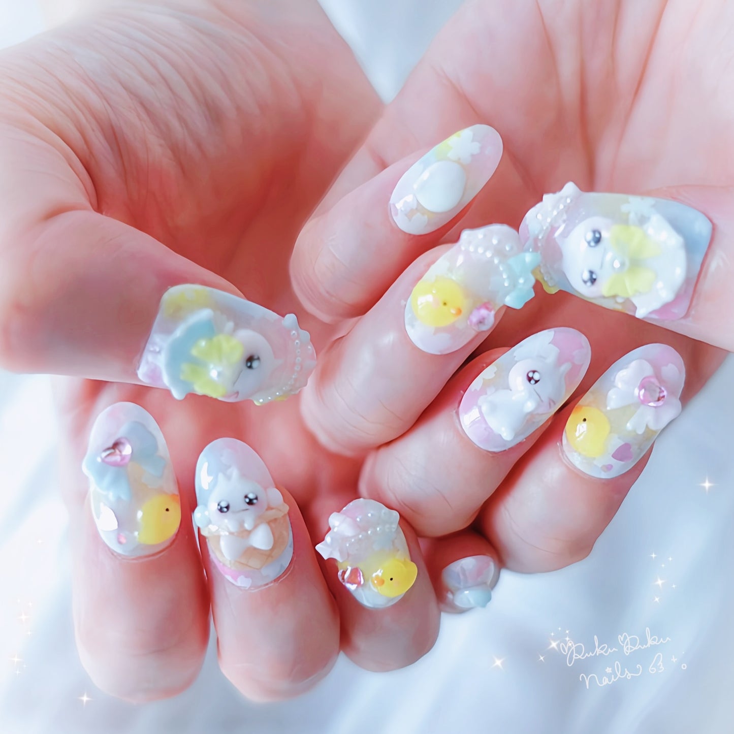 Kawaii Chick Nails🥚໒꒱ ‧₊˚｡Easter Limited🐣