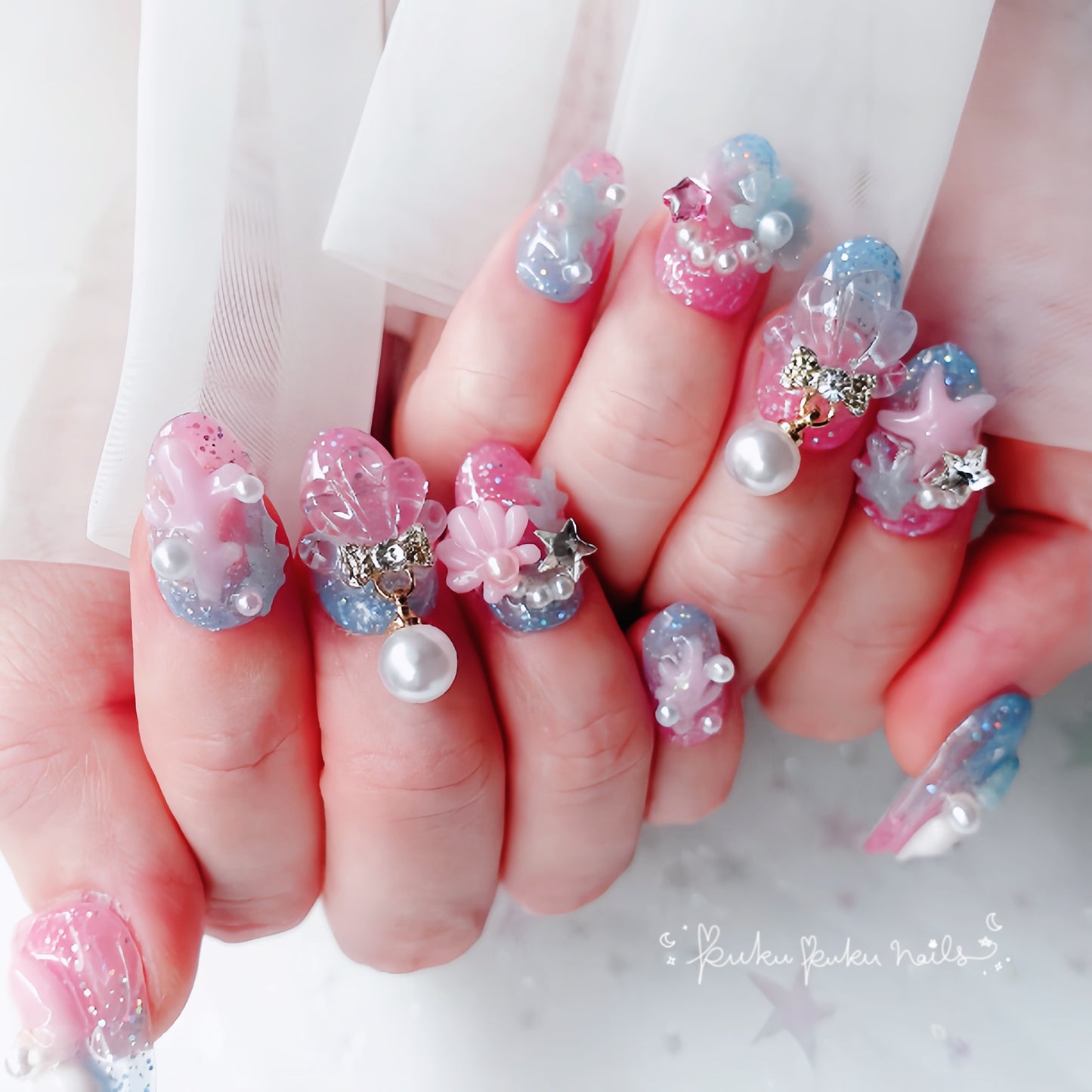 ⭐︎Summer Limited Design⭐︎ Magical Mermaid  Nails