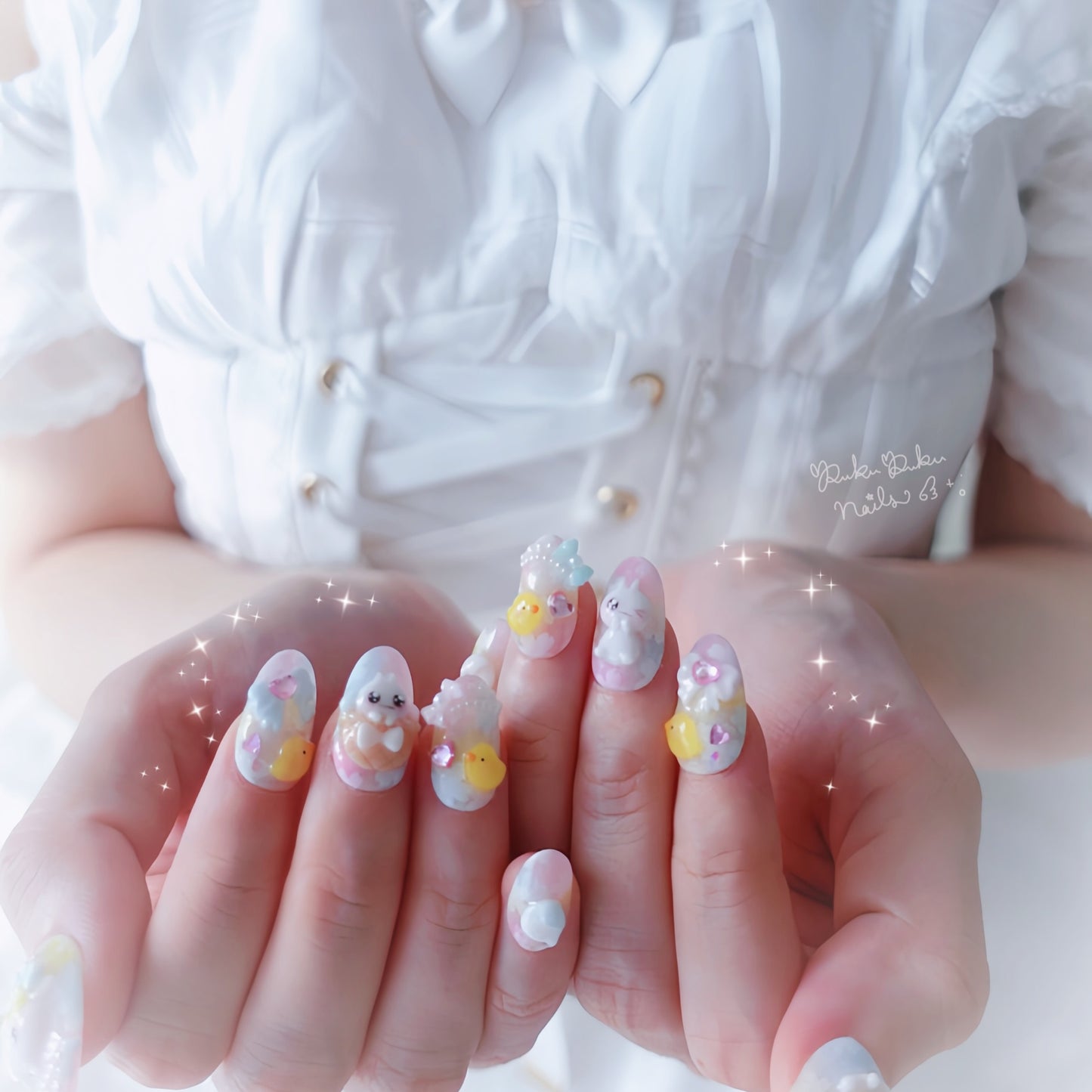 Kawaii Chick Nails🥚໒꒱ ‧₊˚｡Easter Limited🐣