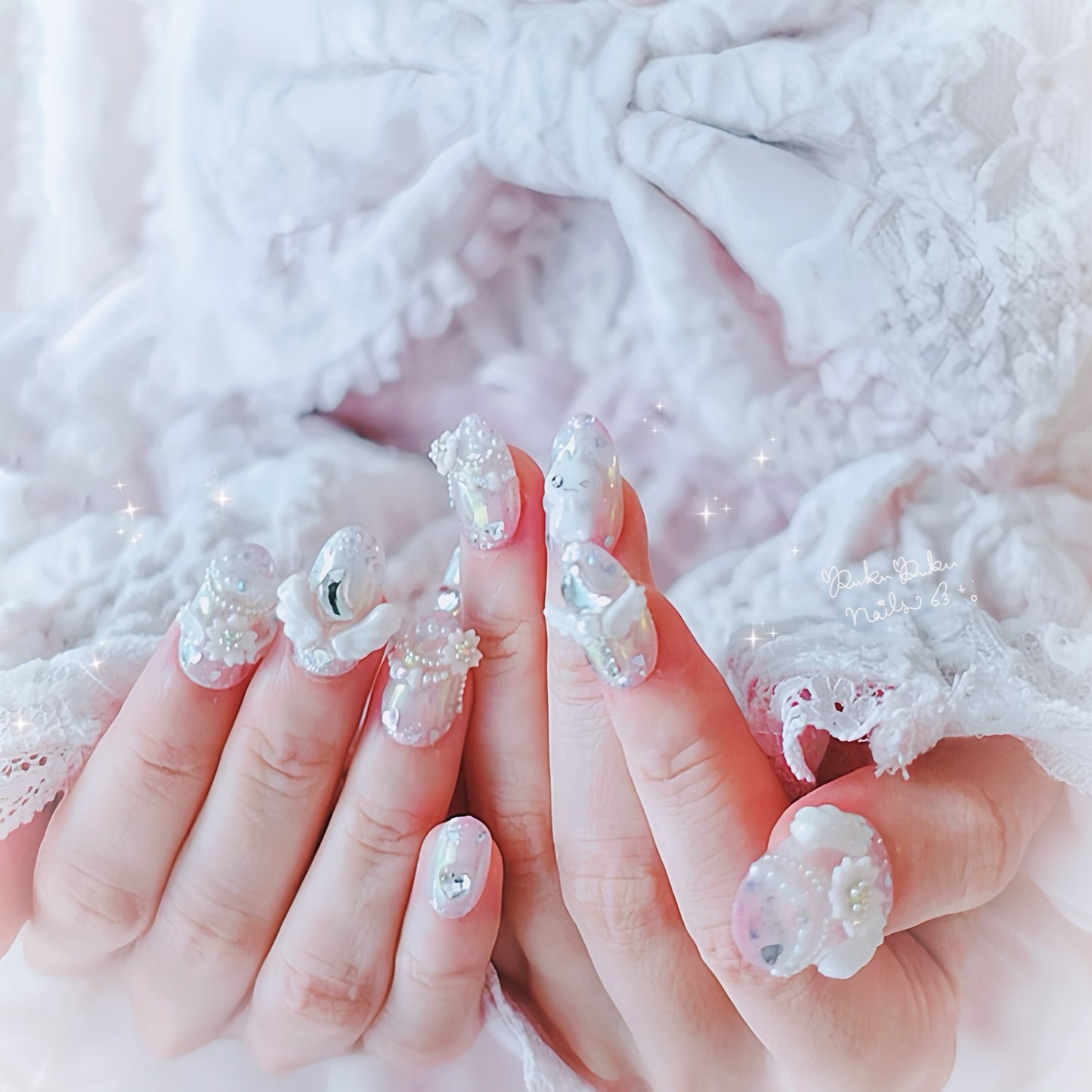 Sakura Angel Nails🌸🪽 ‧₊˚｡