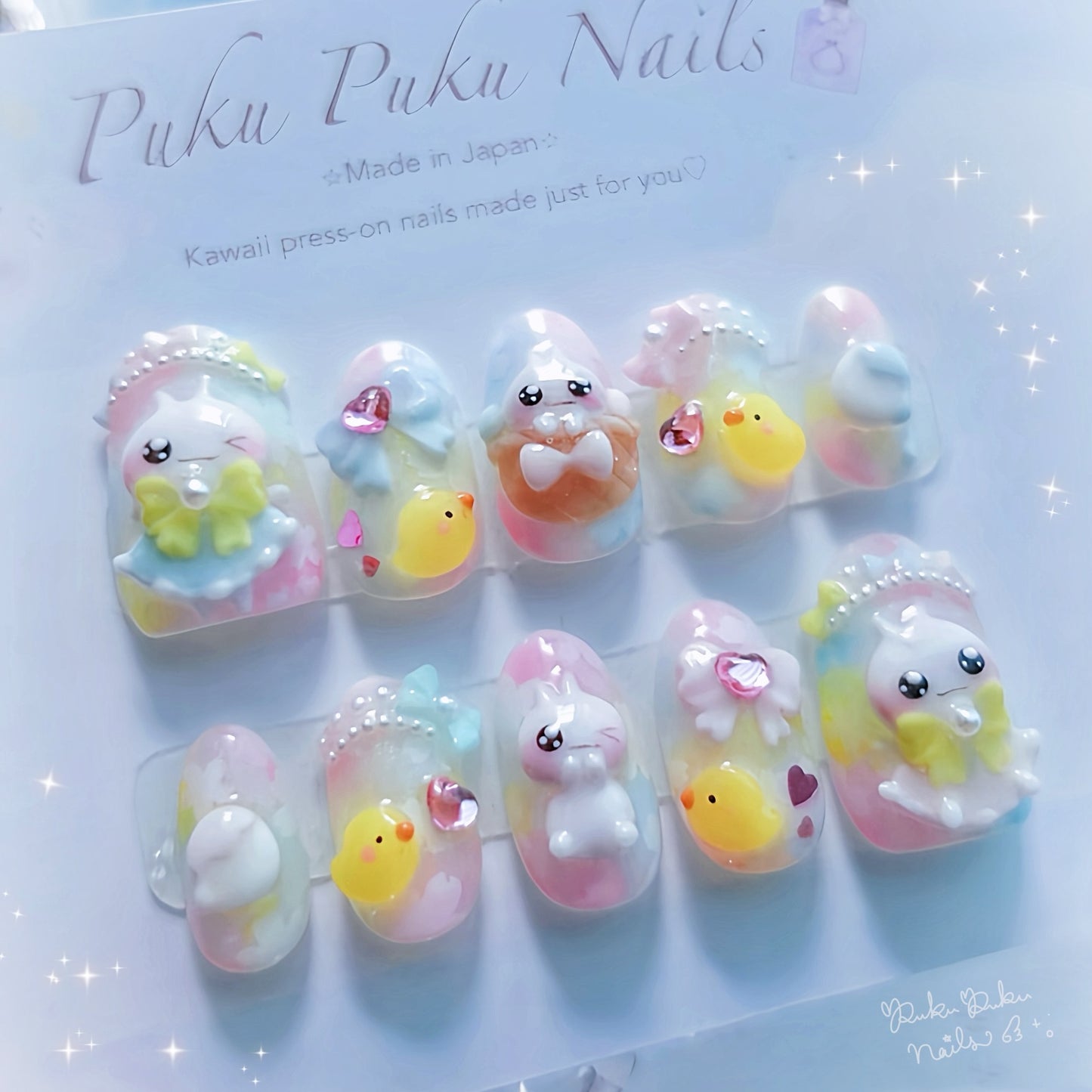 Kawaii Chick Nails🥚໒꒱ ‧₊˚｡Easter Limited🐣