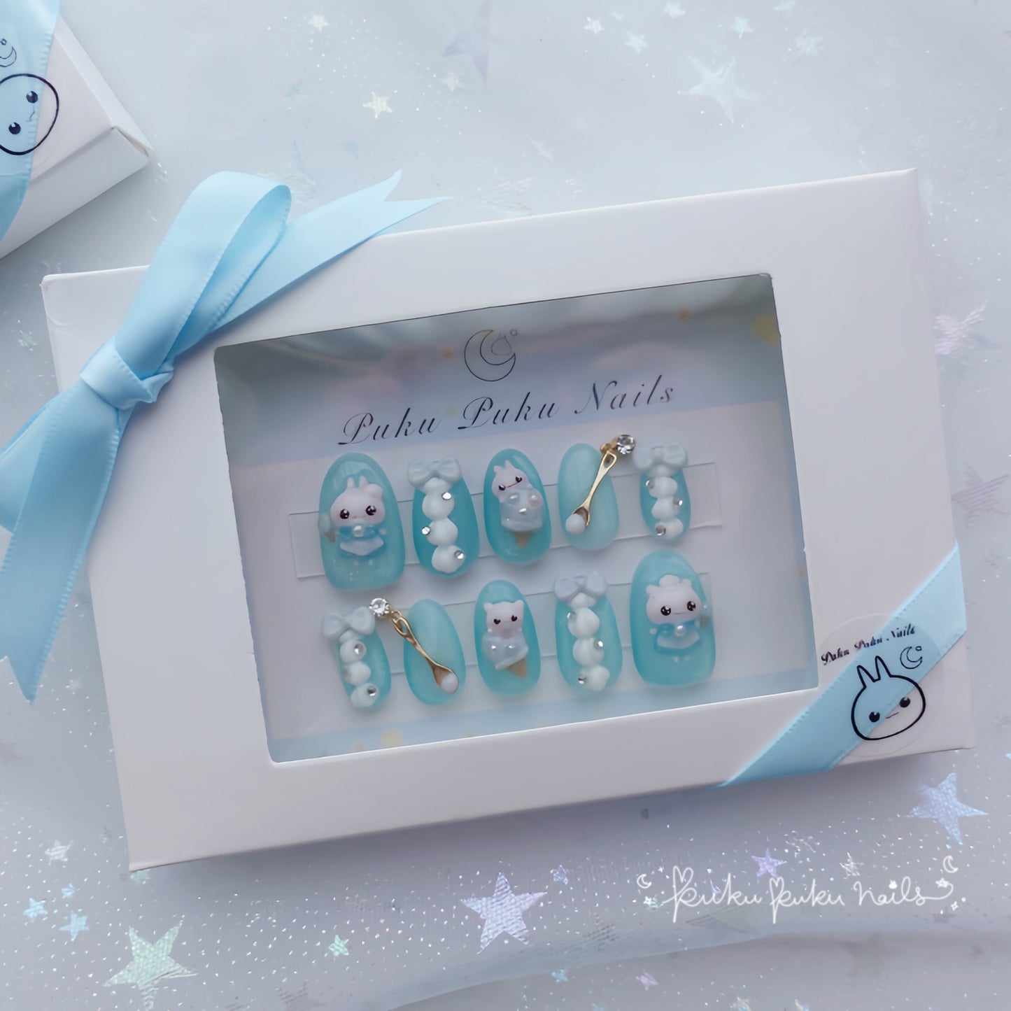 Kawaii Ice Cream Shop Nails