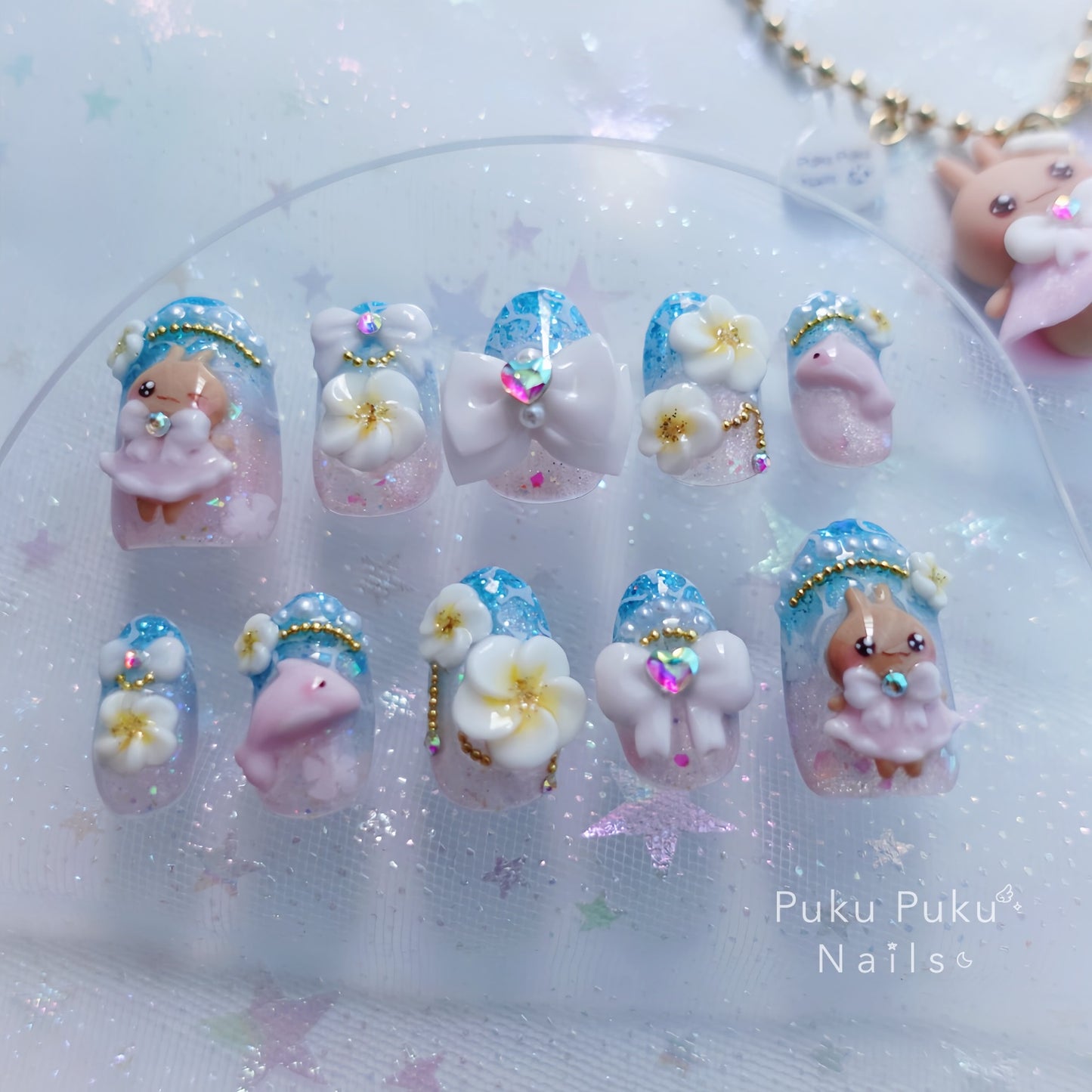 Summer Limited Design ☆ Kawaii Tropical Gyaru Nails