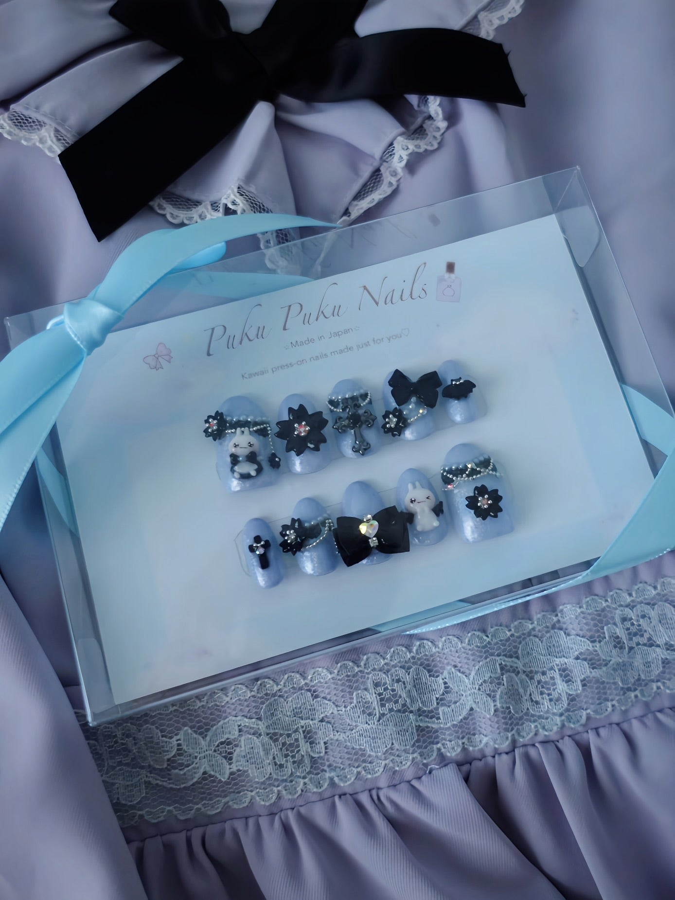 Kira Kira Gothic Lolita Nails