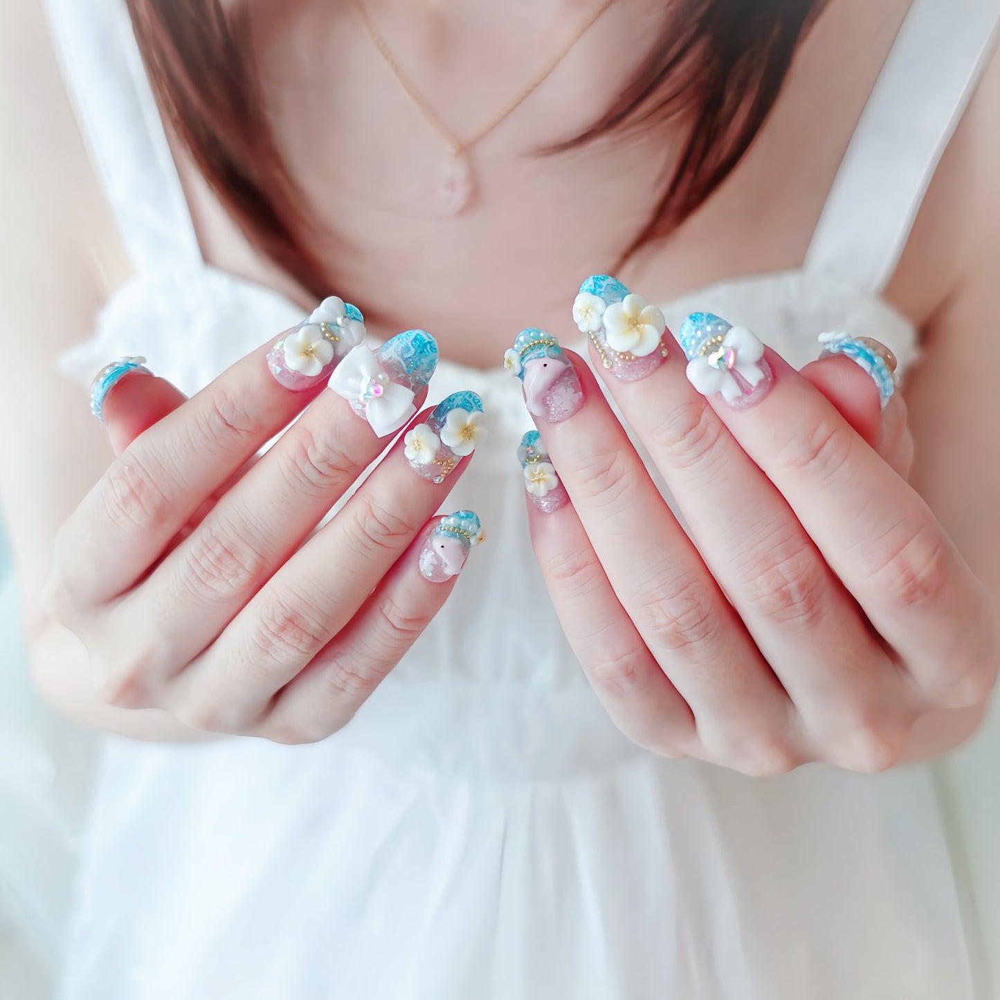 Summer Limited Design ☆ Kawaii Tropical Gyaru Nails