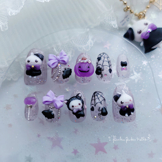 Halloween Limited Design ☆Kawaii Spider Nails