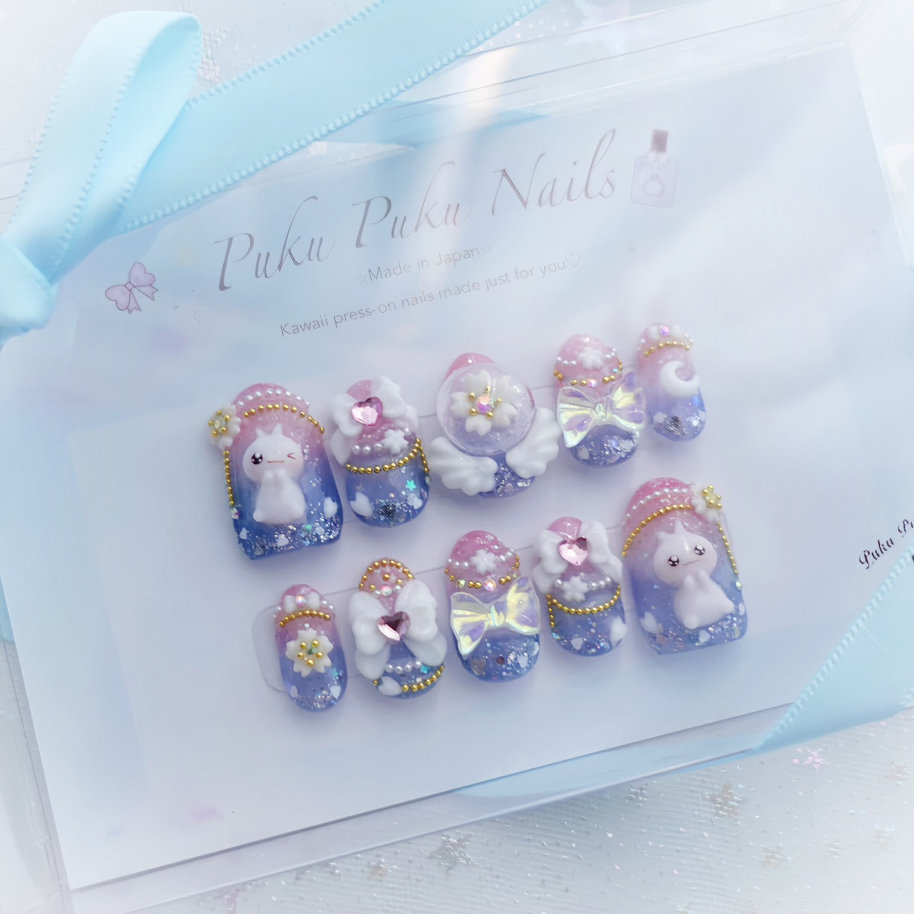 Magical Milky Sky Nails