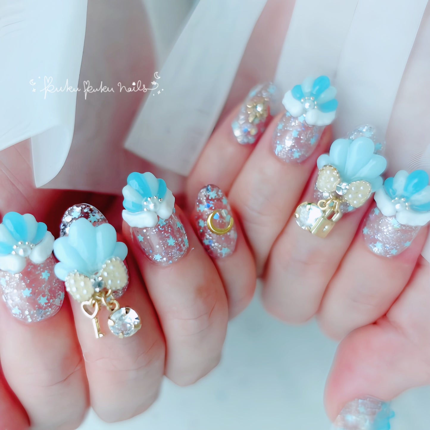 Summer Limited Design ☆ Mermaid Princess Nails