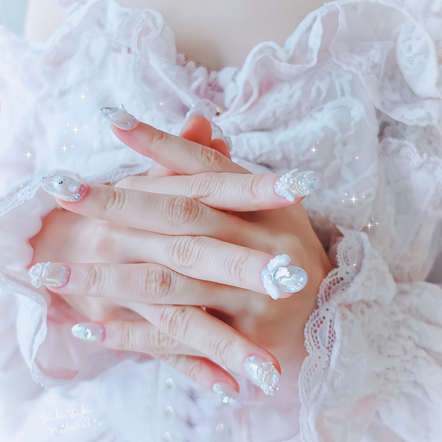 Sakura Angel Nails🌸🪽 ‧₊˚｡
