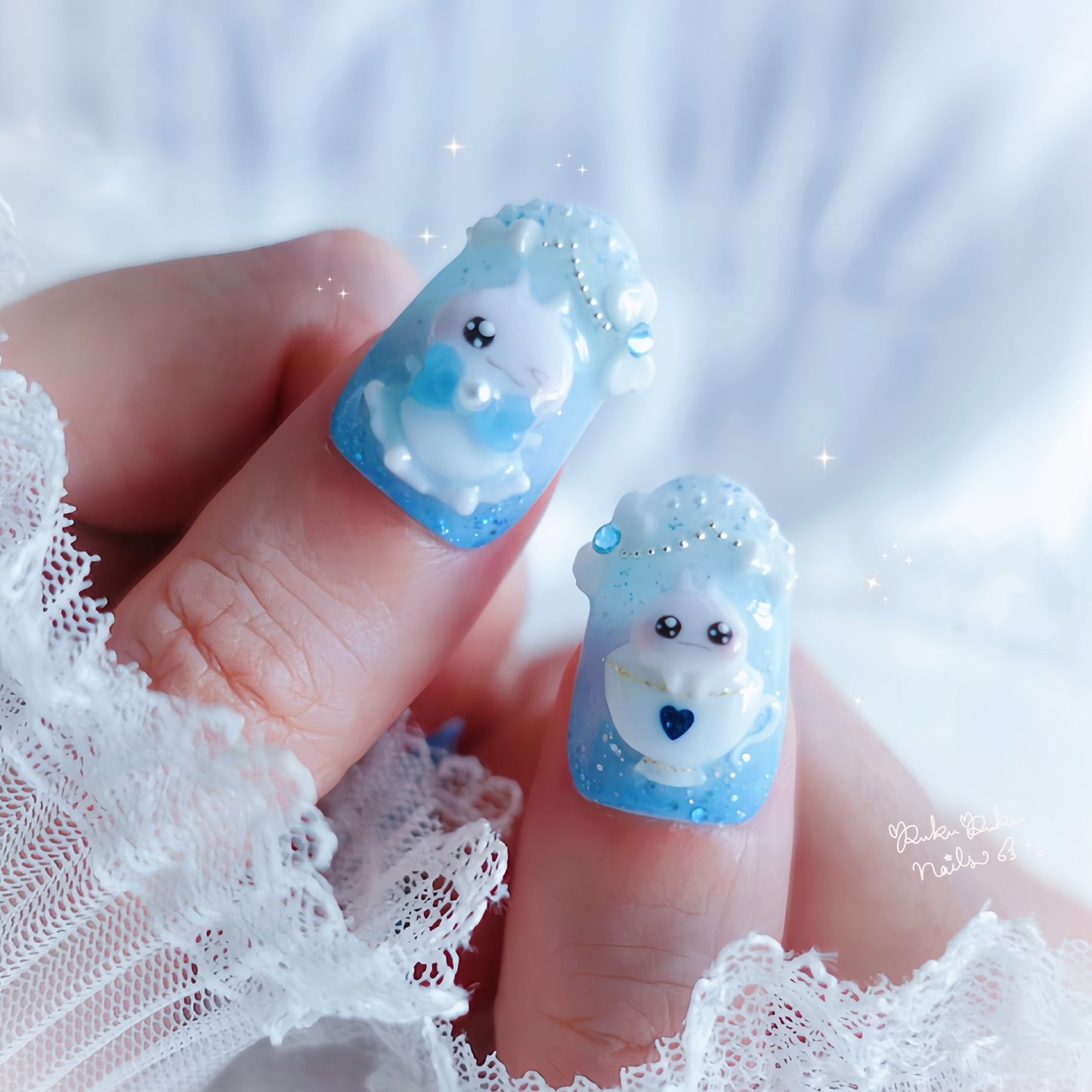Blueberry Cheese Cake Nails🫐✨