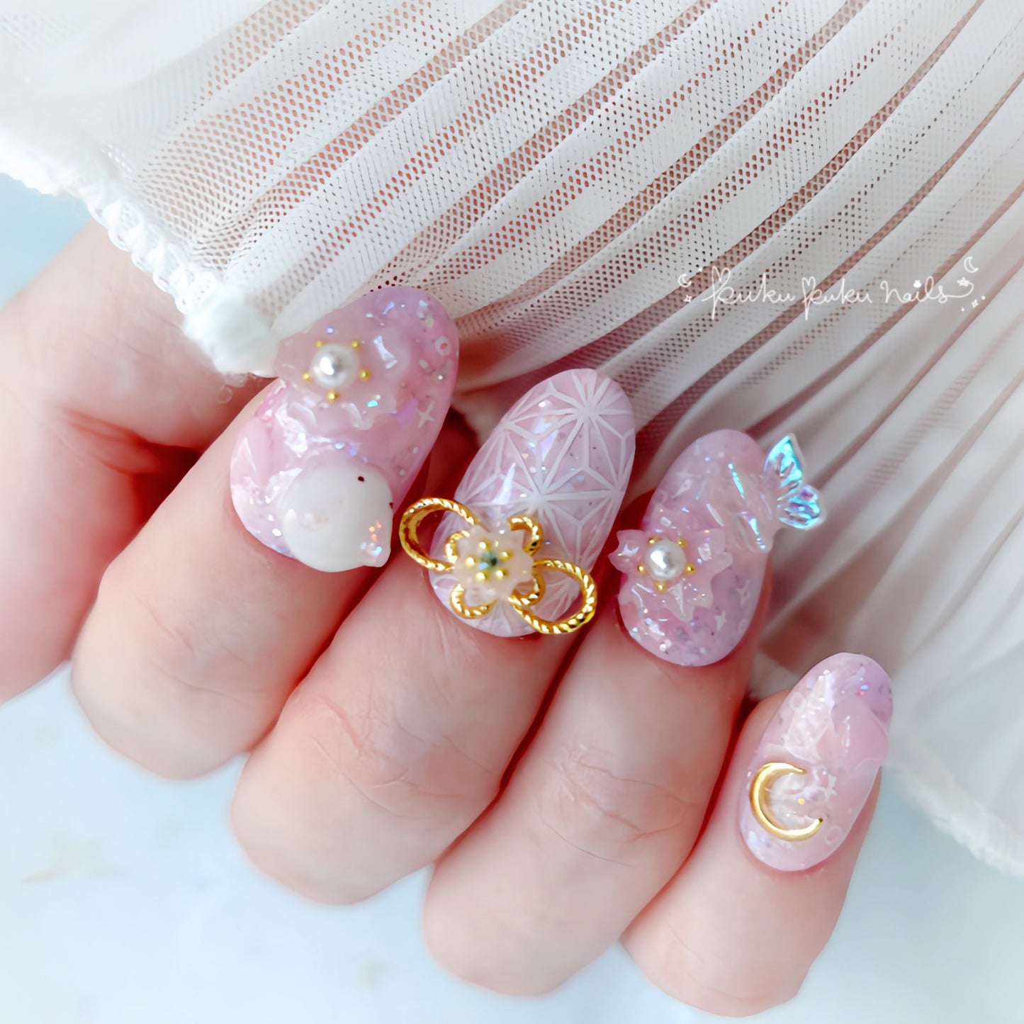 Kira Kira Kimono Nails