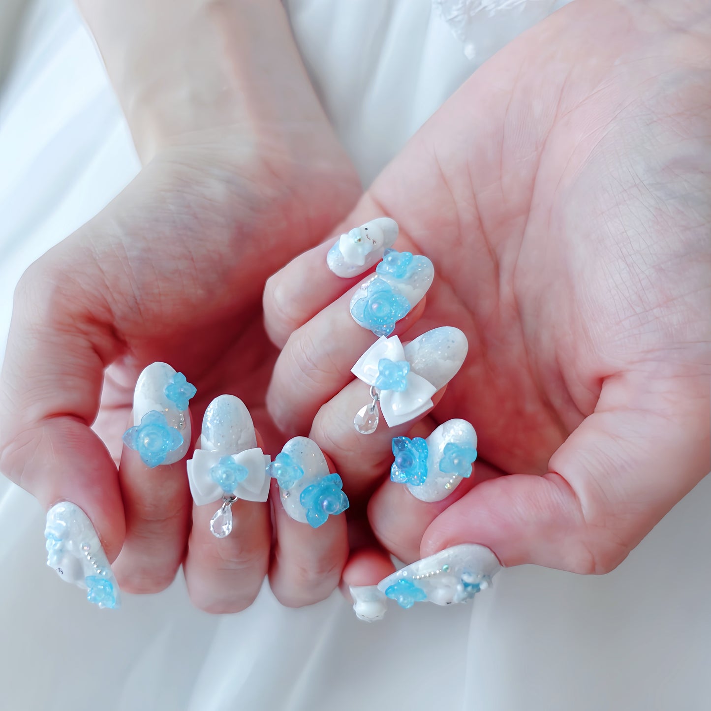 June Limited Design ☆ Hime Hydrangea Nails
