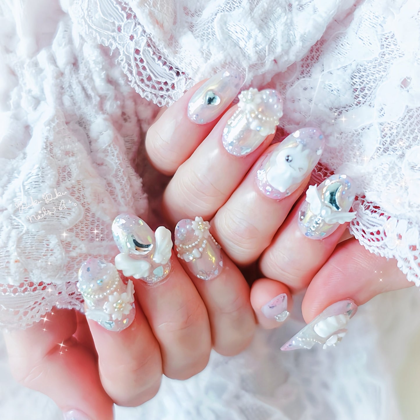 Sakura Angel Nails🌸🪽 ‧₊˚｡