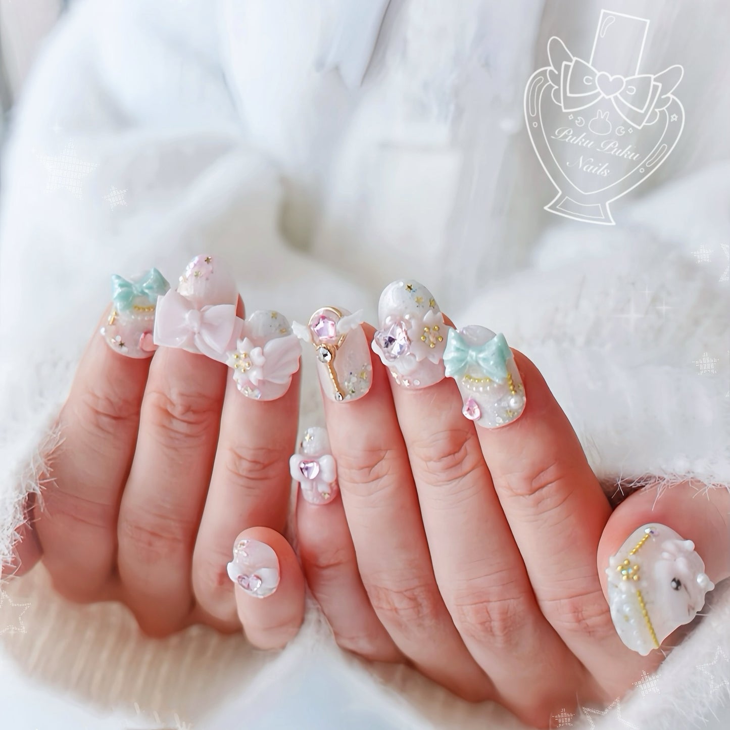 Sakura Magical Girl Nails