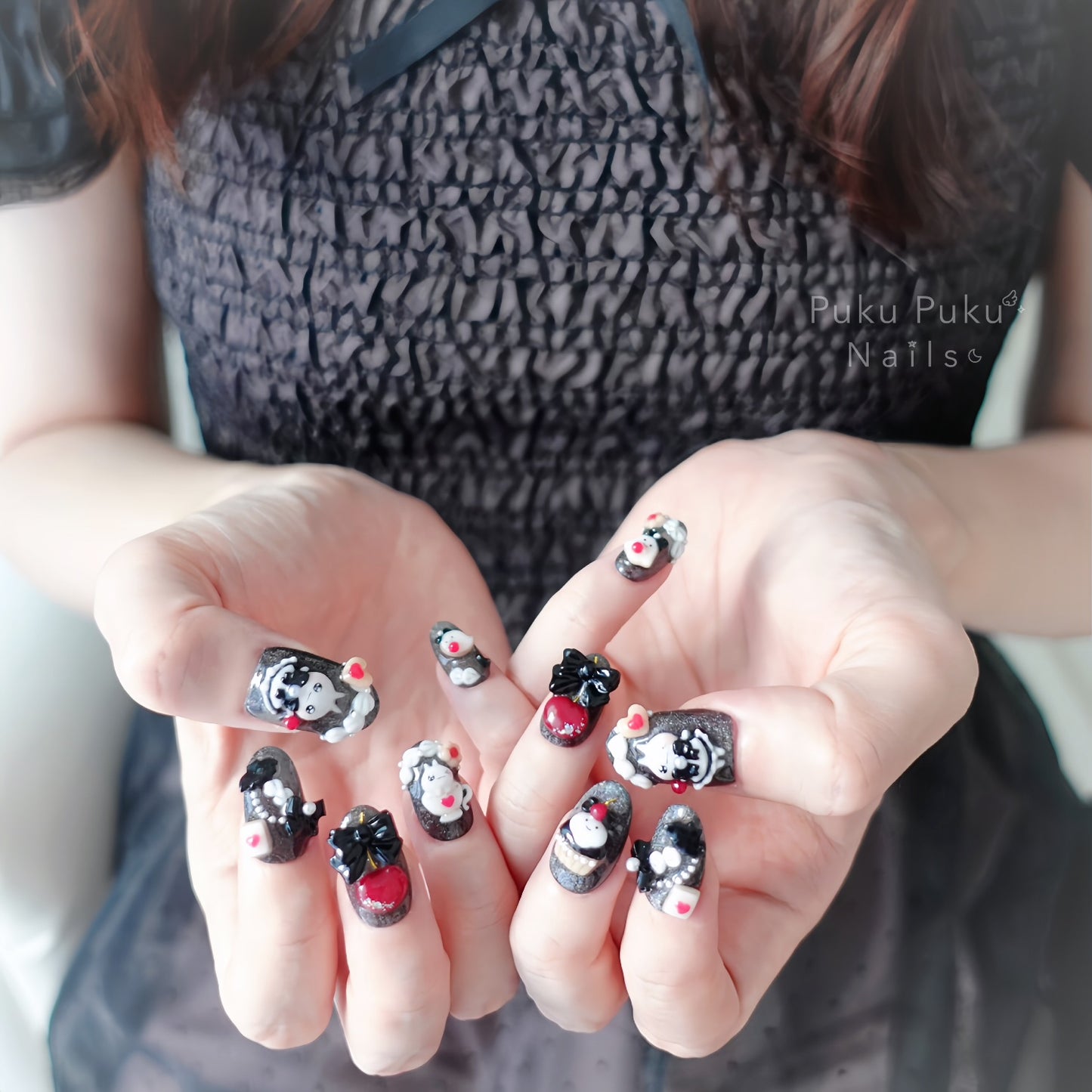 Spooky Night Cafe Nails