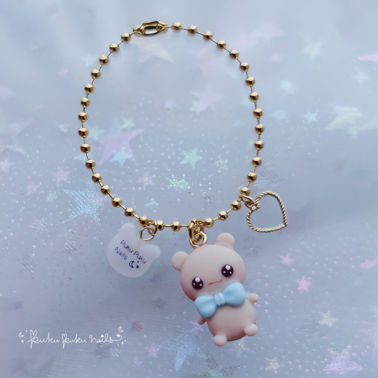 Puku-kuma Teddy Figure☆Blue
