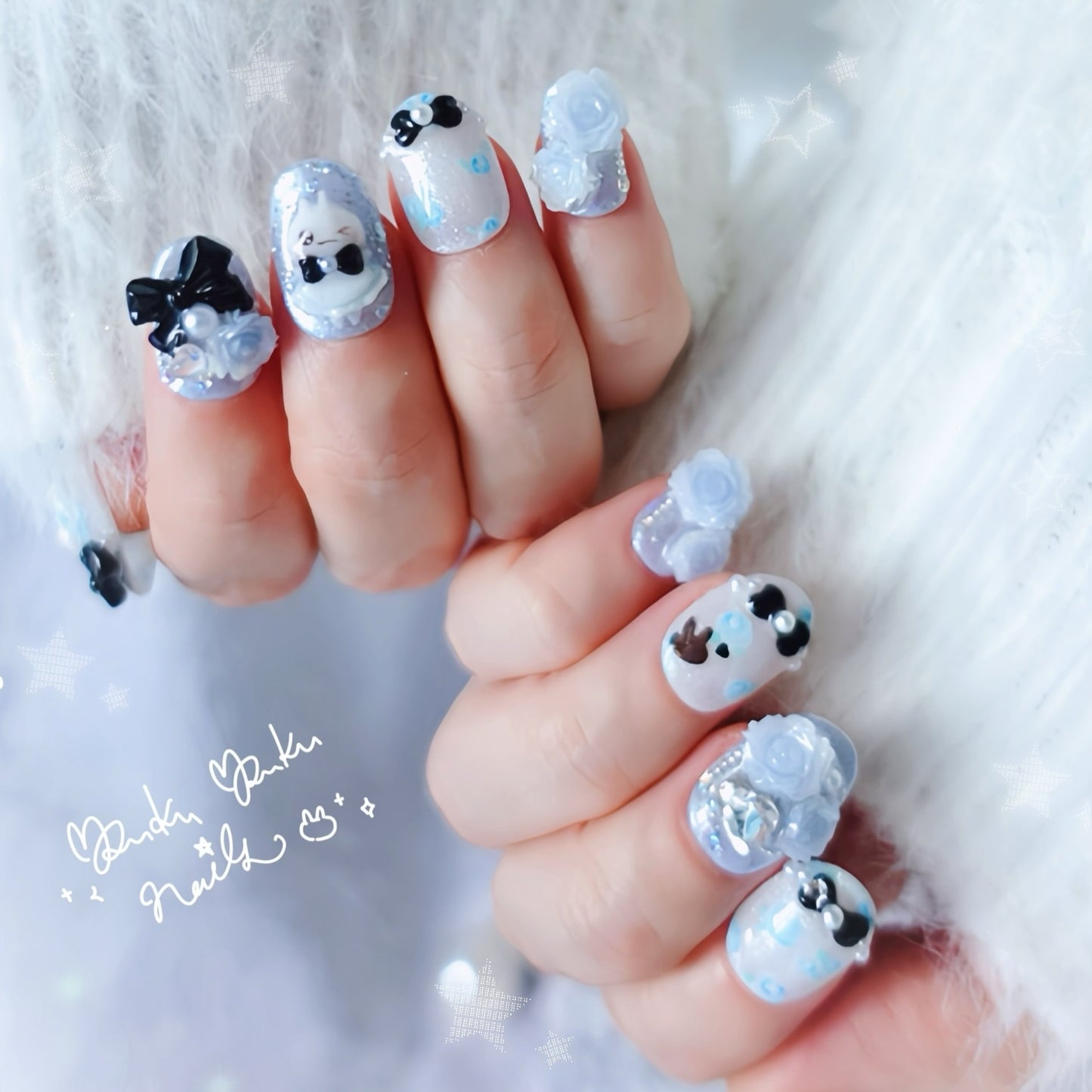 Wonder Rosy Tea Party Nails