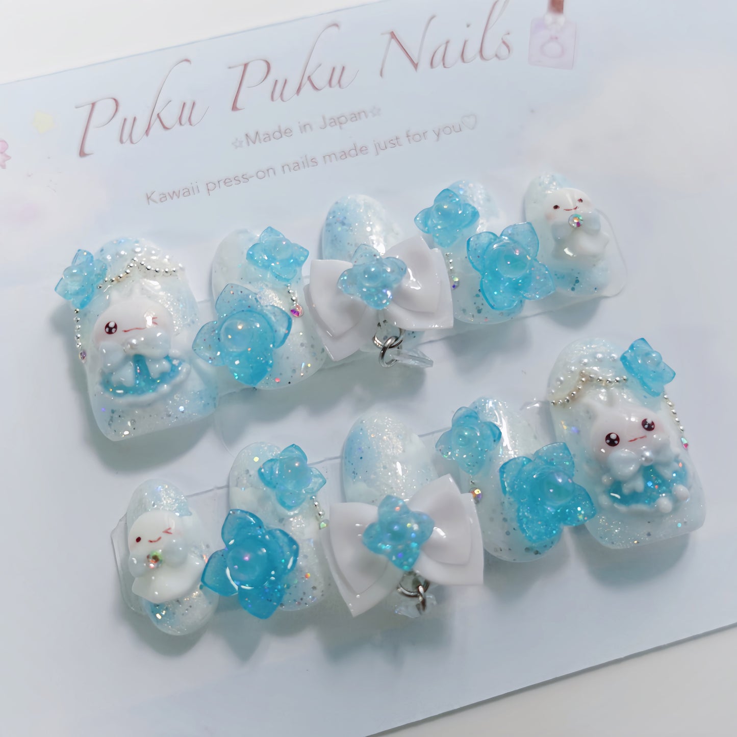 June Limited Design ☆ Hime Hydrangea Nails