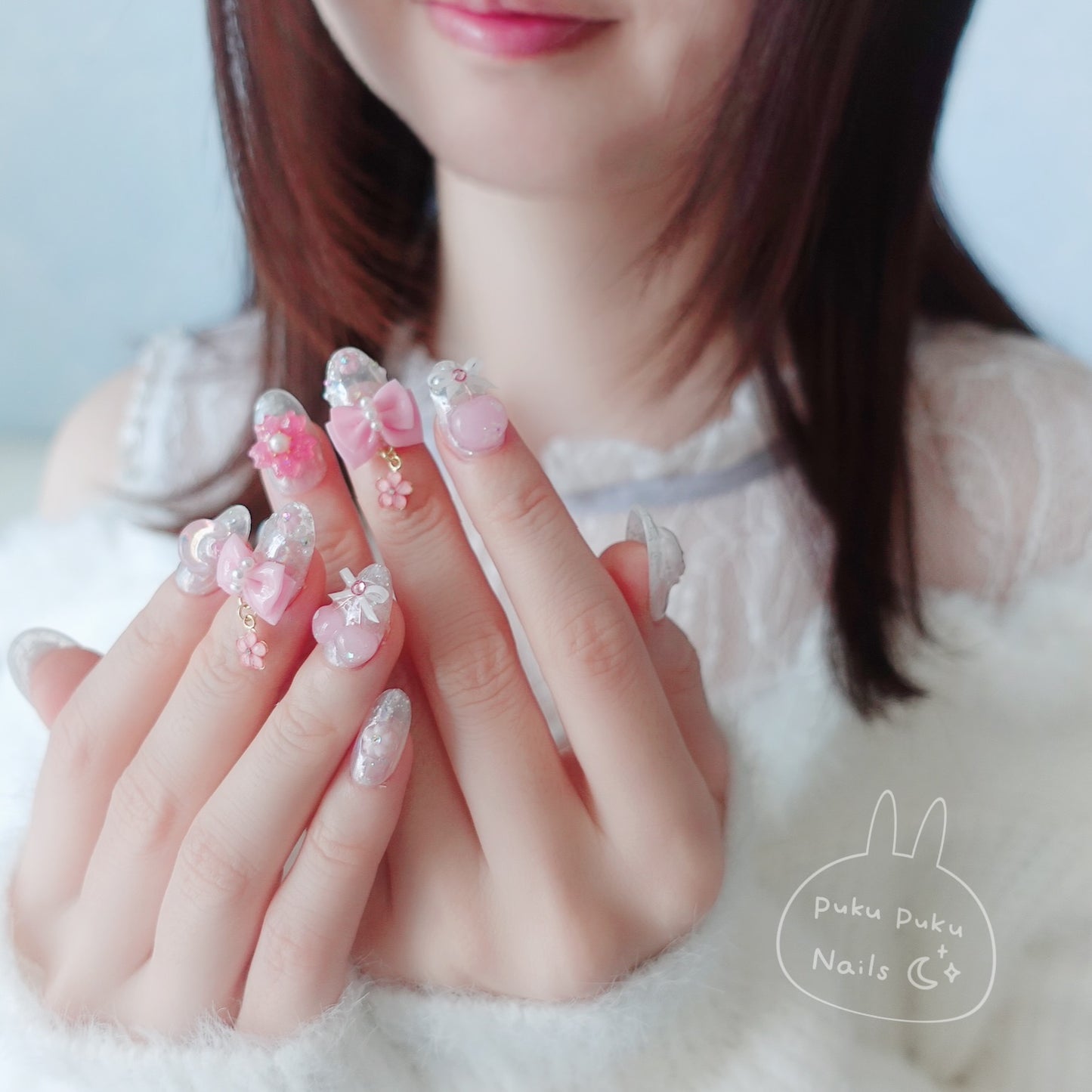 Spring Exclusive Design ⭐︎ Kira Kira Sakura Nails