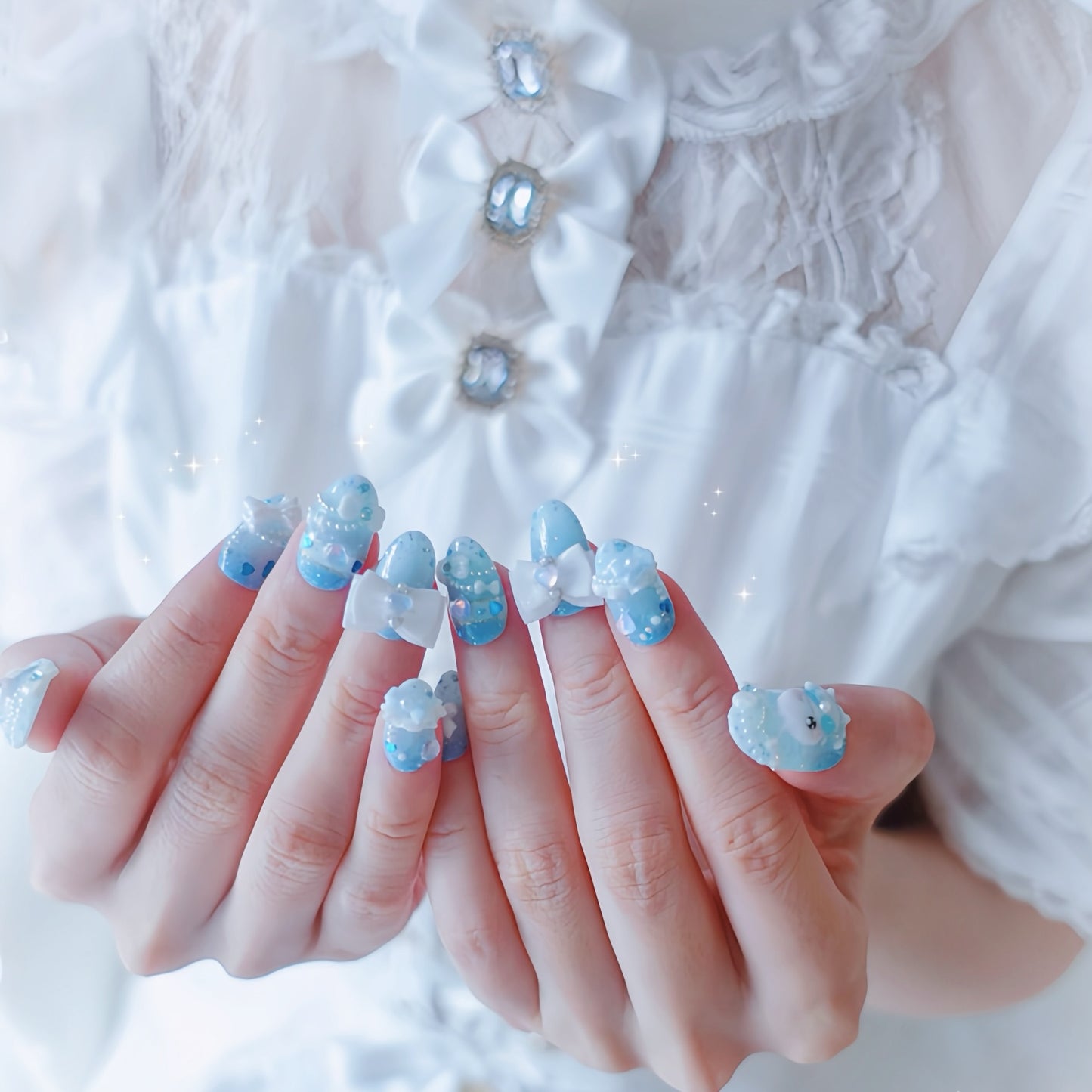 Blueberry Cheese Cake Nails🫐✨