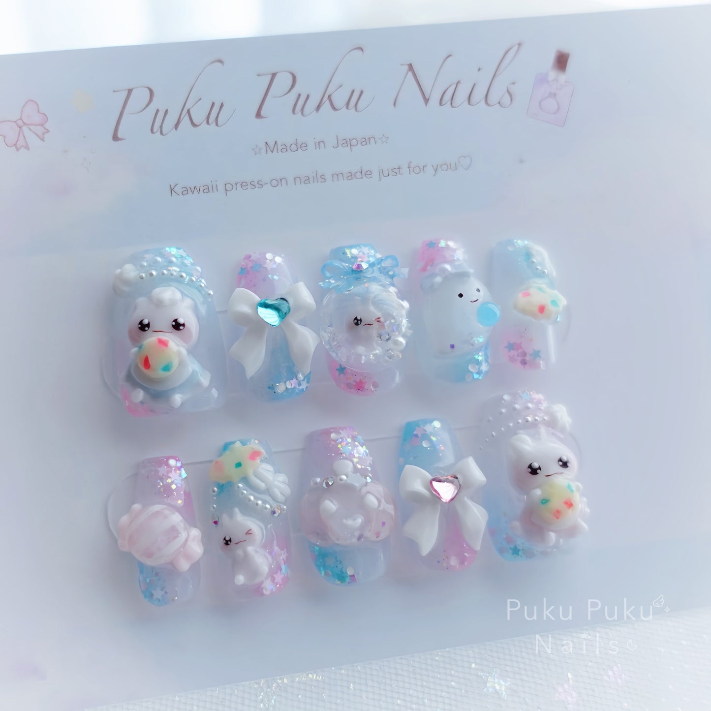 Halloween Cotton Candy Nails