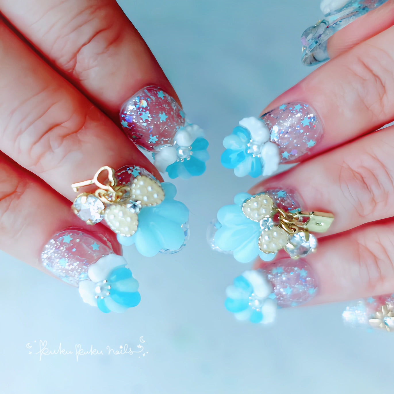 Summer Limited Design ☆ Mermaid Princess Nails