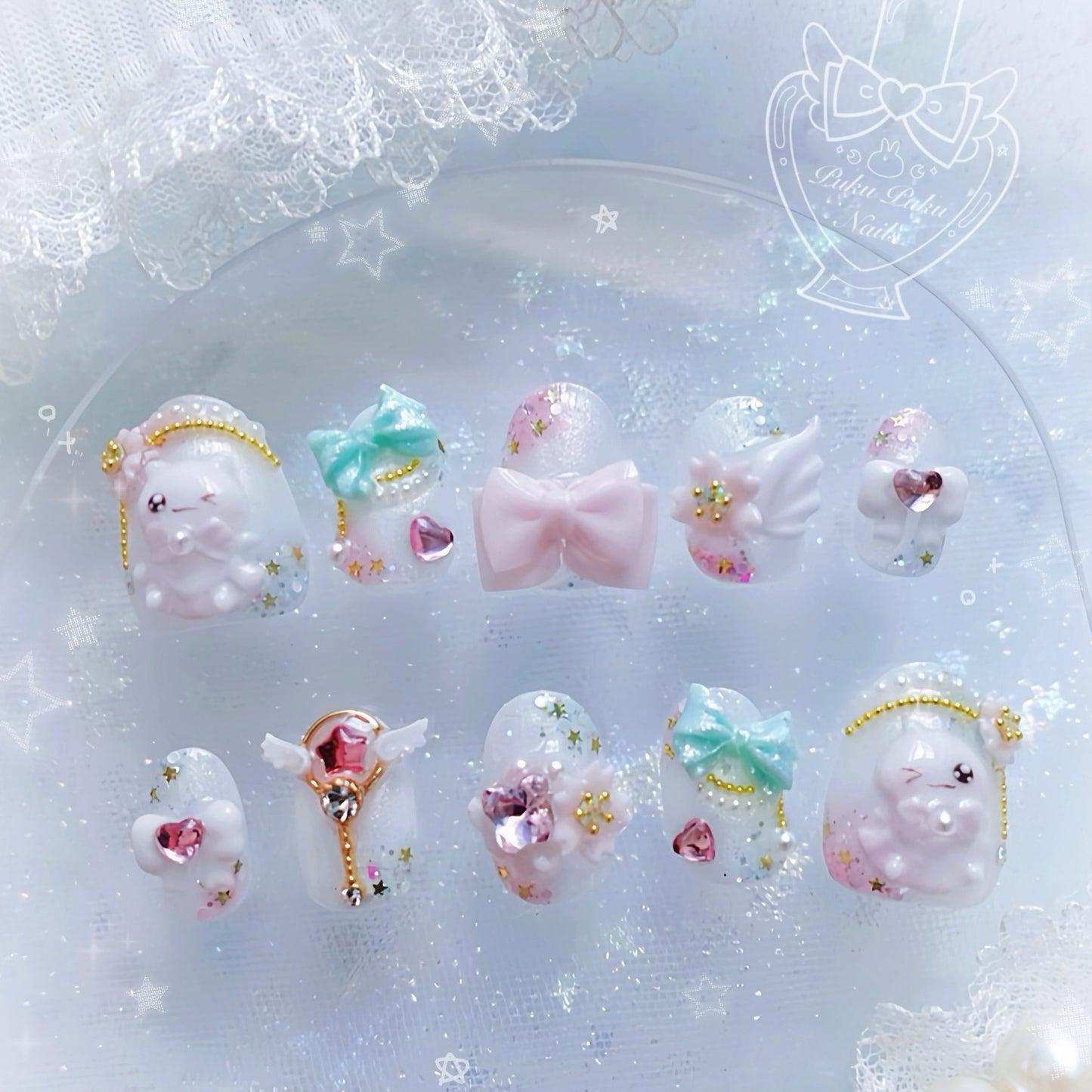 Sakura Magical Girl Nails