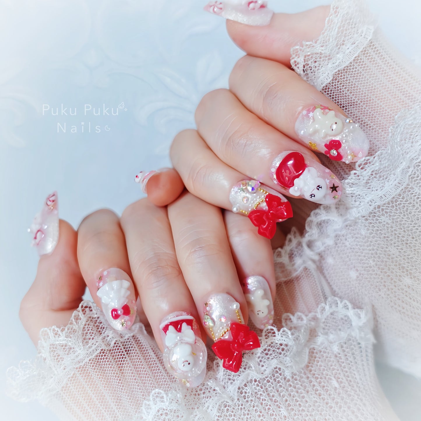 Kawaii Holiday Nails🎄