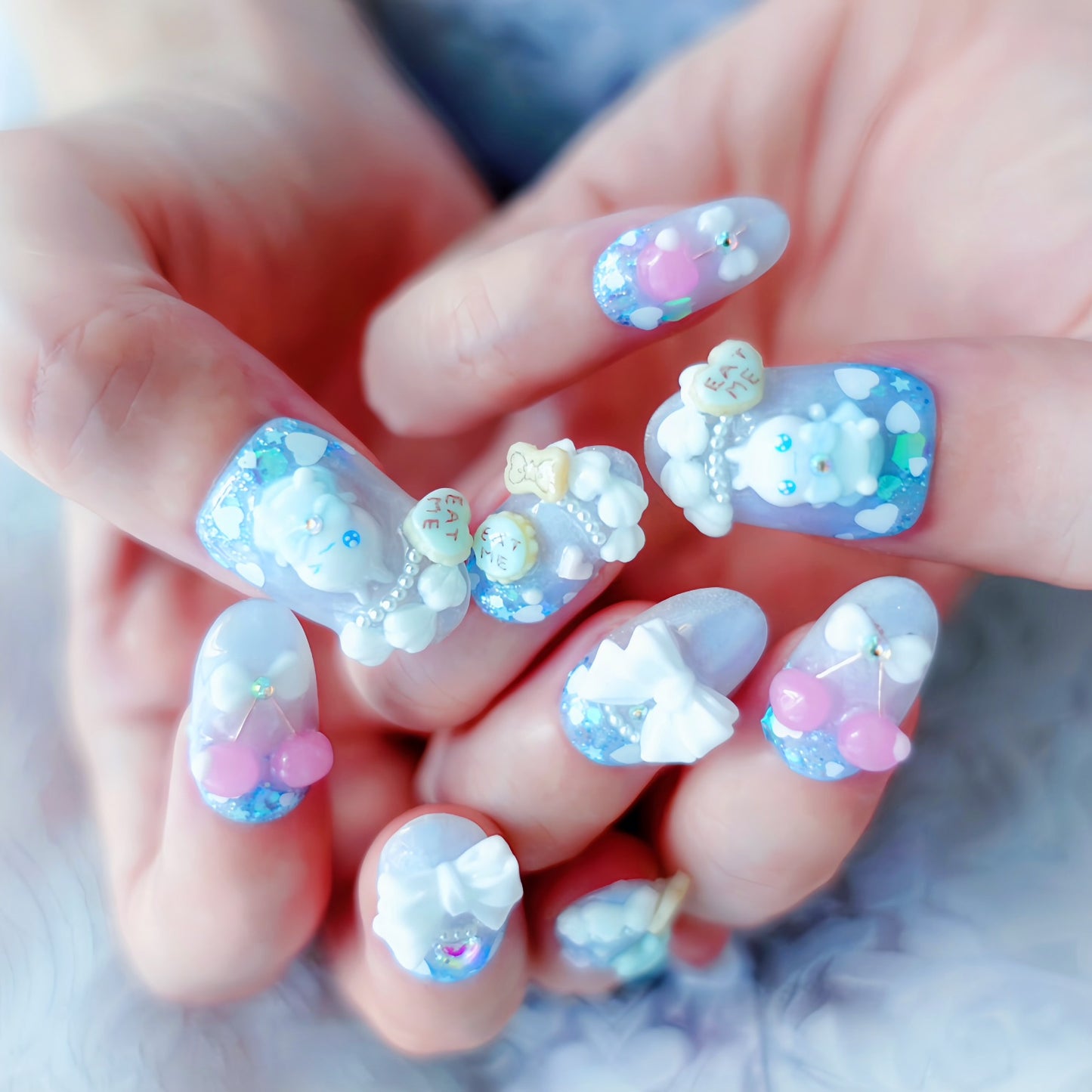 Creamy Soda Float Nails