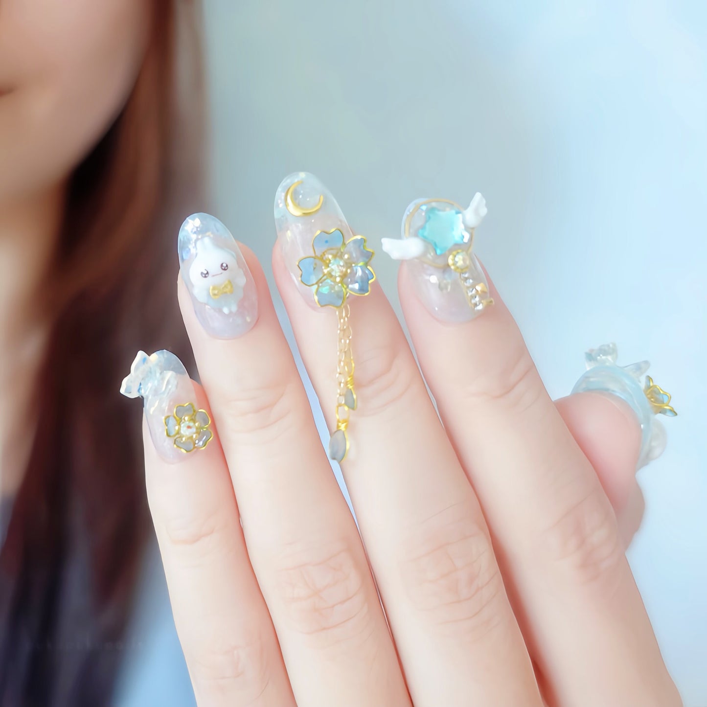 Magical Sakura Nails