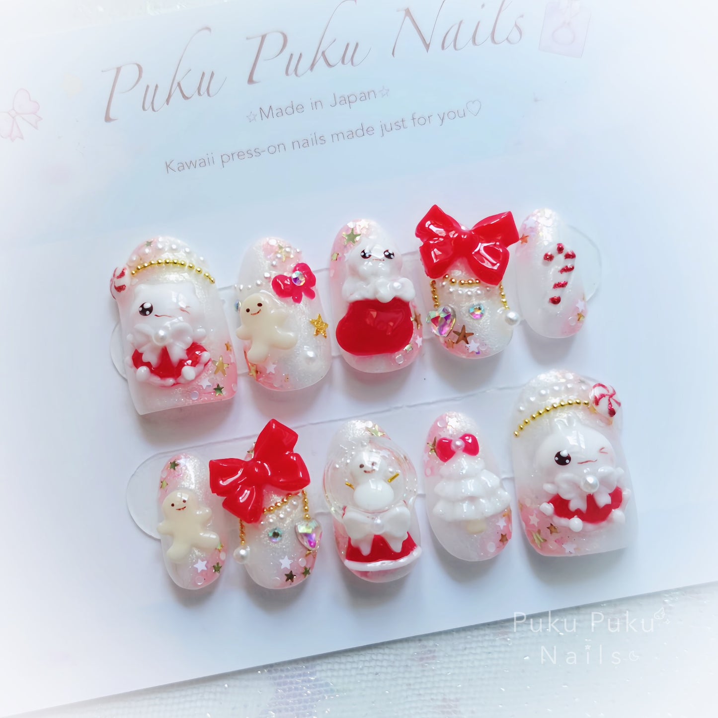 Kawaii Holiday Nails🎄