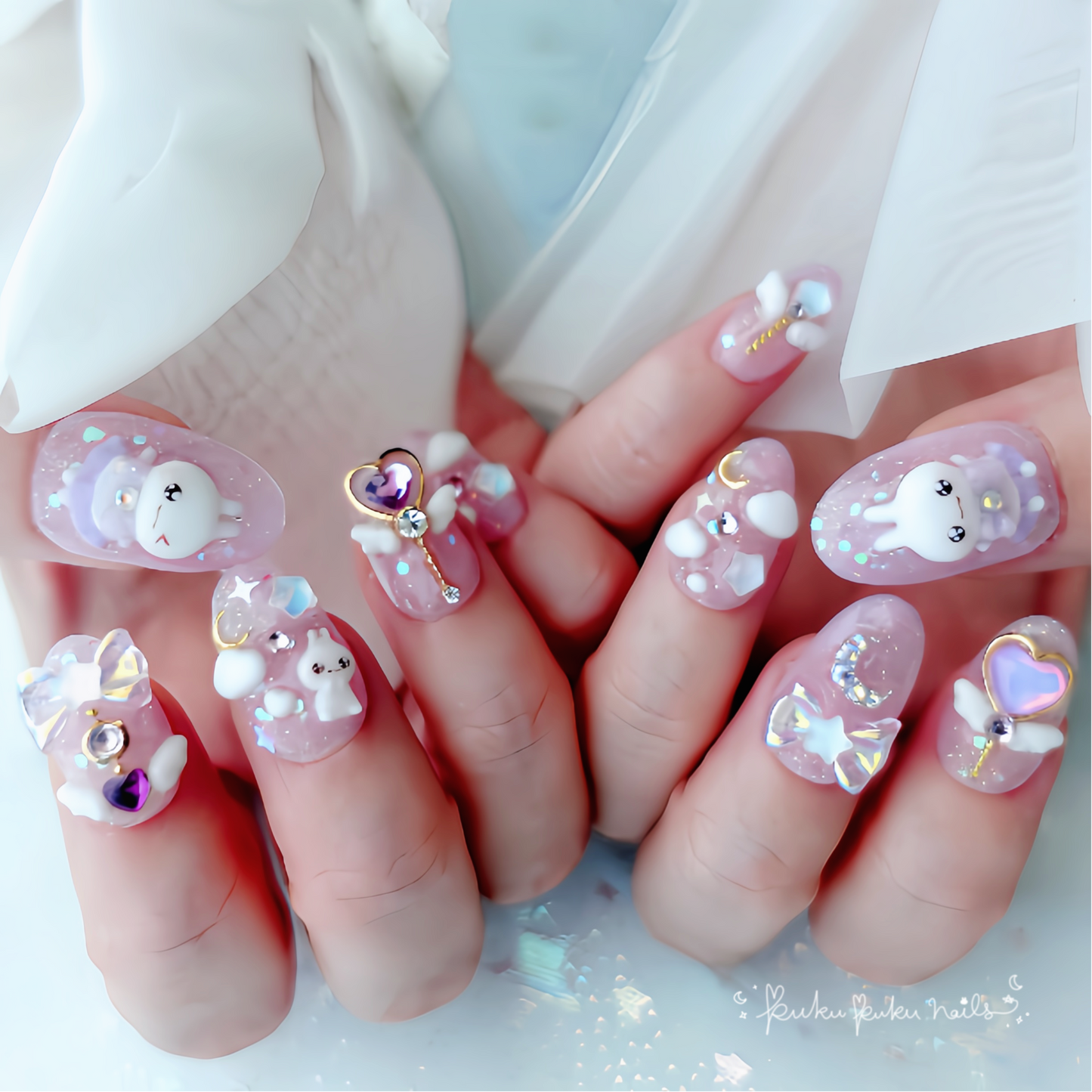 Purple Magical Nails