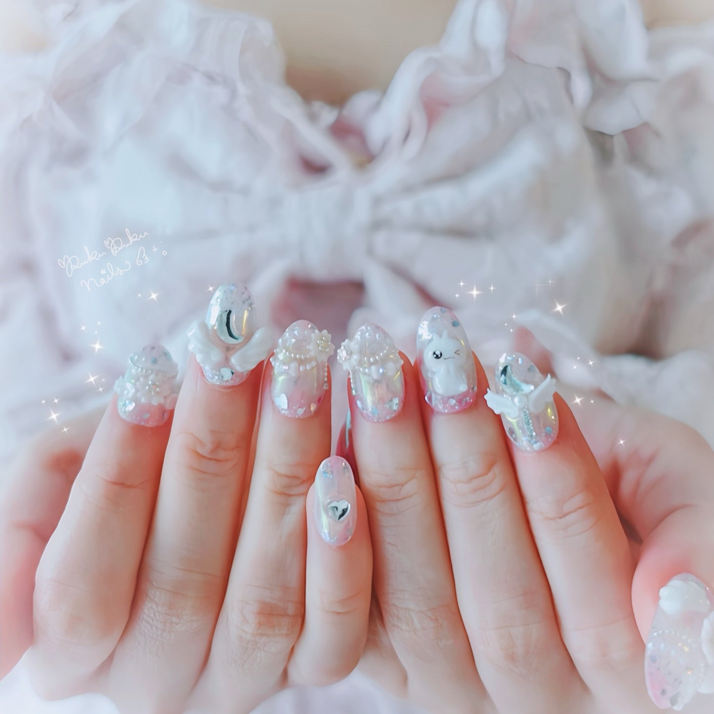 Sakura Angel Nails🌸🪽 ‧₊˚｡