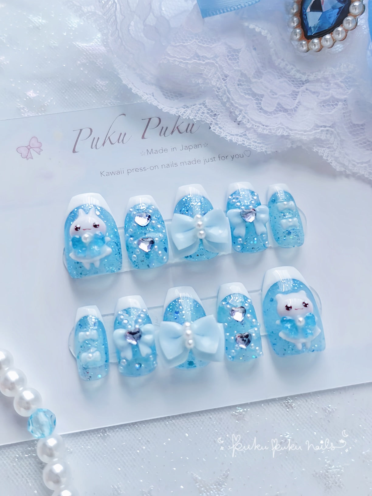 Mizu-iro Princess Nails
