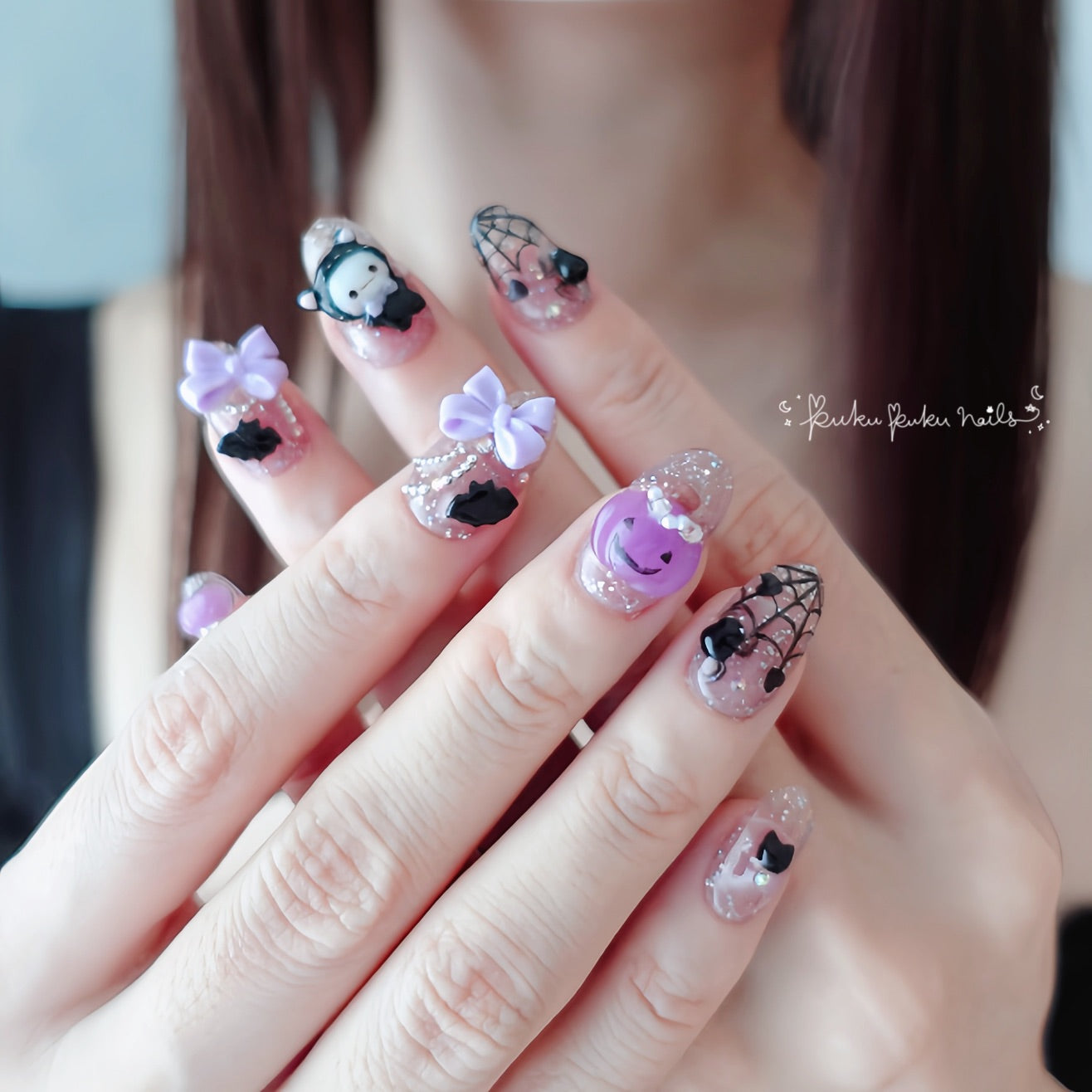 Halloween Limited Design ☆Kawaii Spider Nails