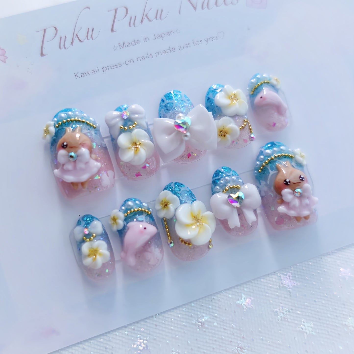 Summer Limited Design ☆ Kawaii Tropical Gyaru Nails