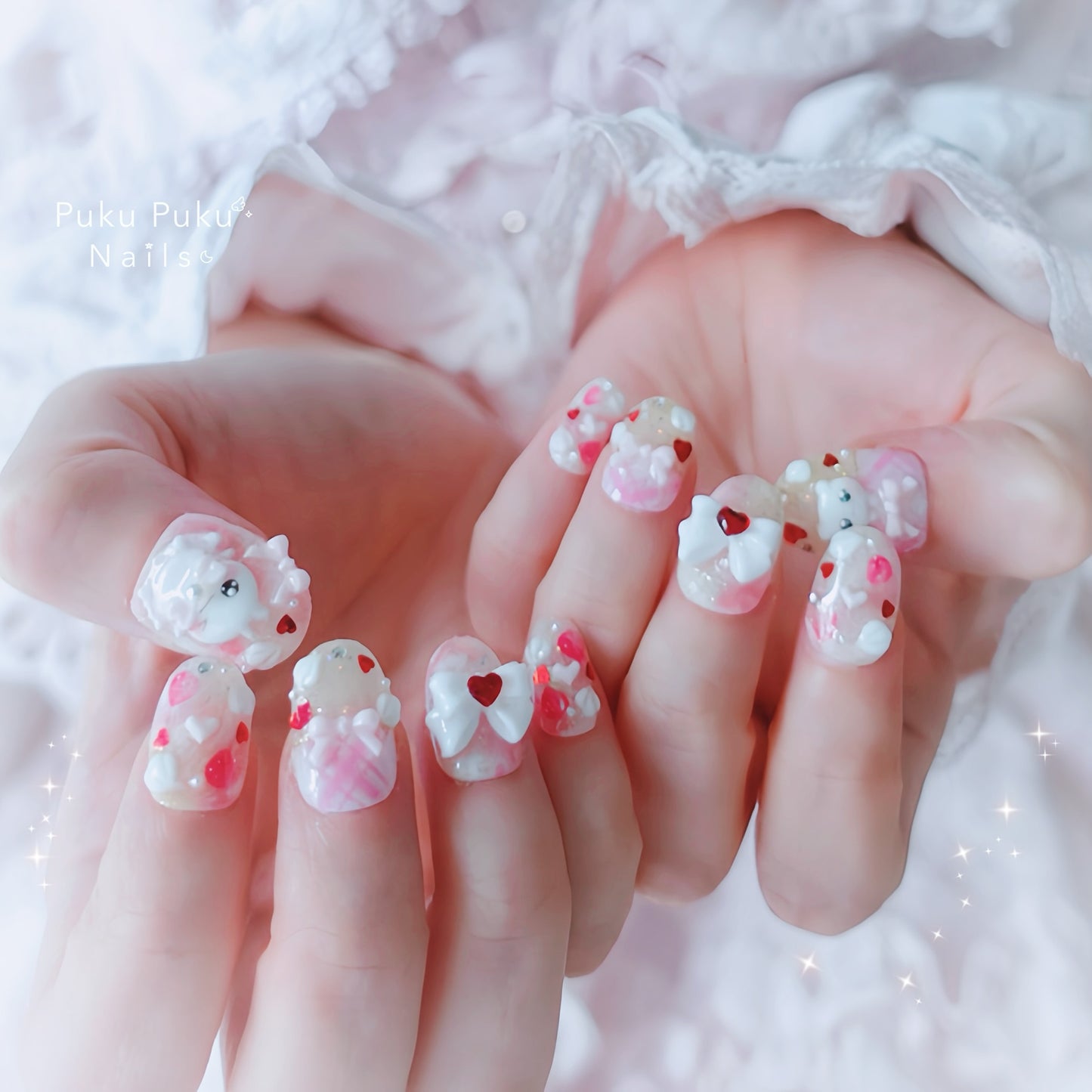 Harajuku Crepe Nails🍓✨