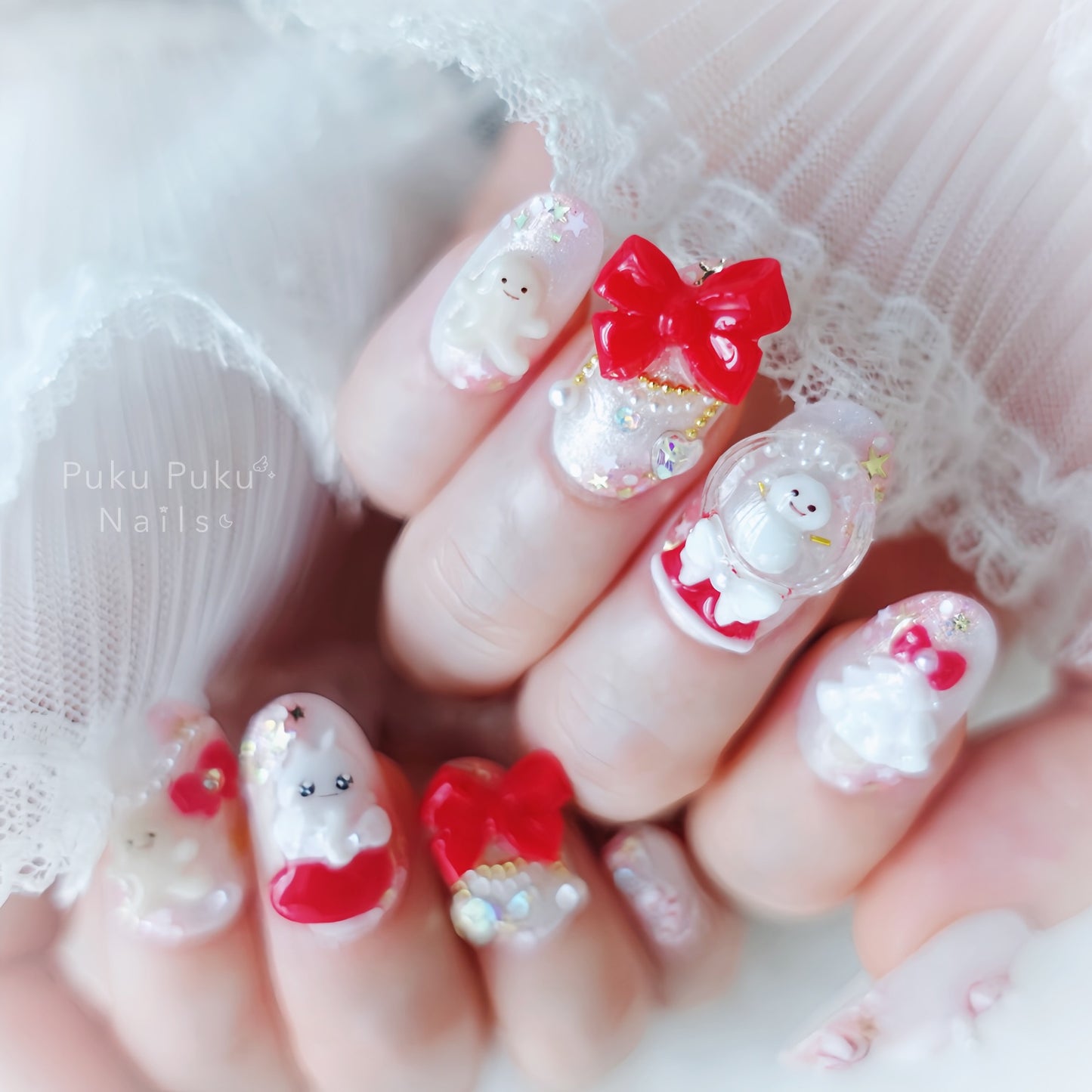 Kawaii Holiday Nails🎄