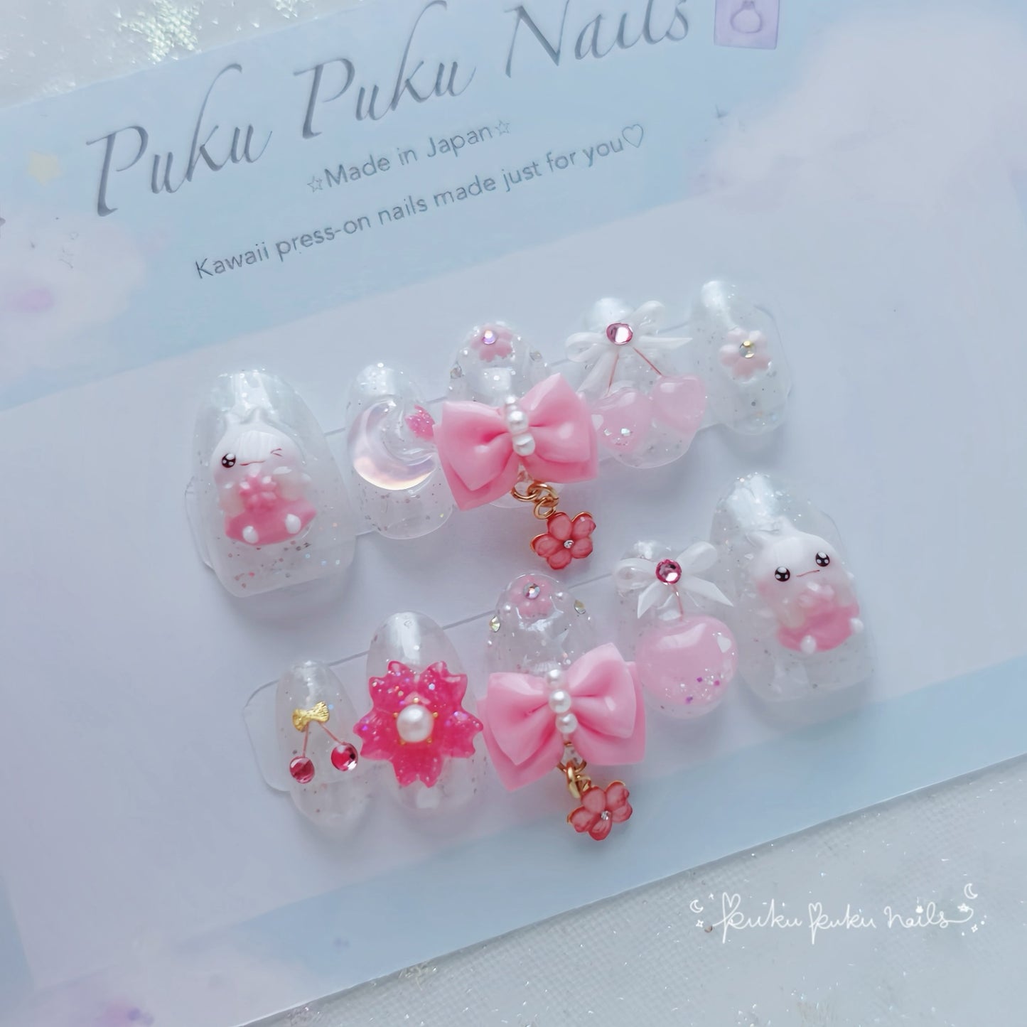 Spring Exclusive Design ⭐︎ Kira Kira Sakura Nails