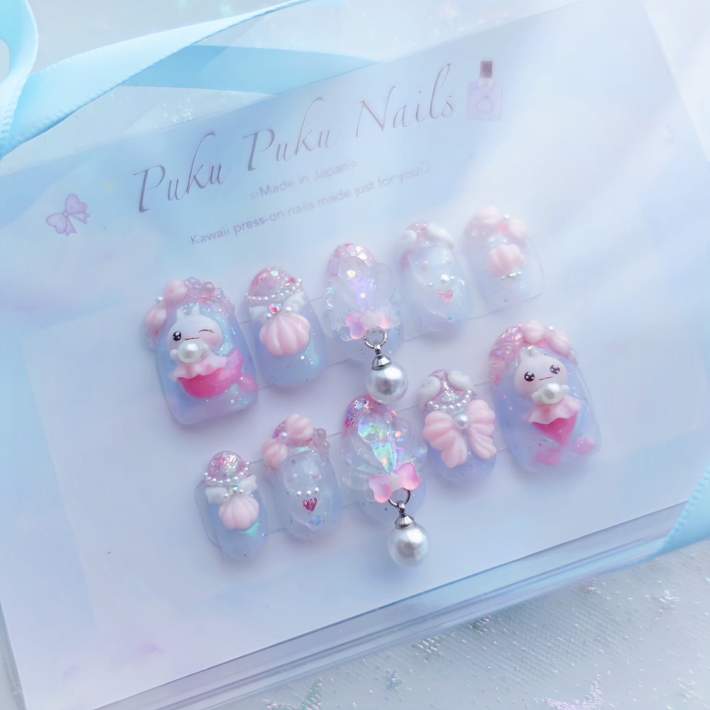 Summer Limited Design ☆Yumekawa Mermaid Princess Nails