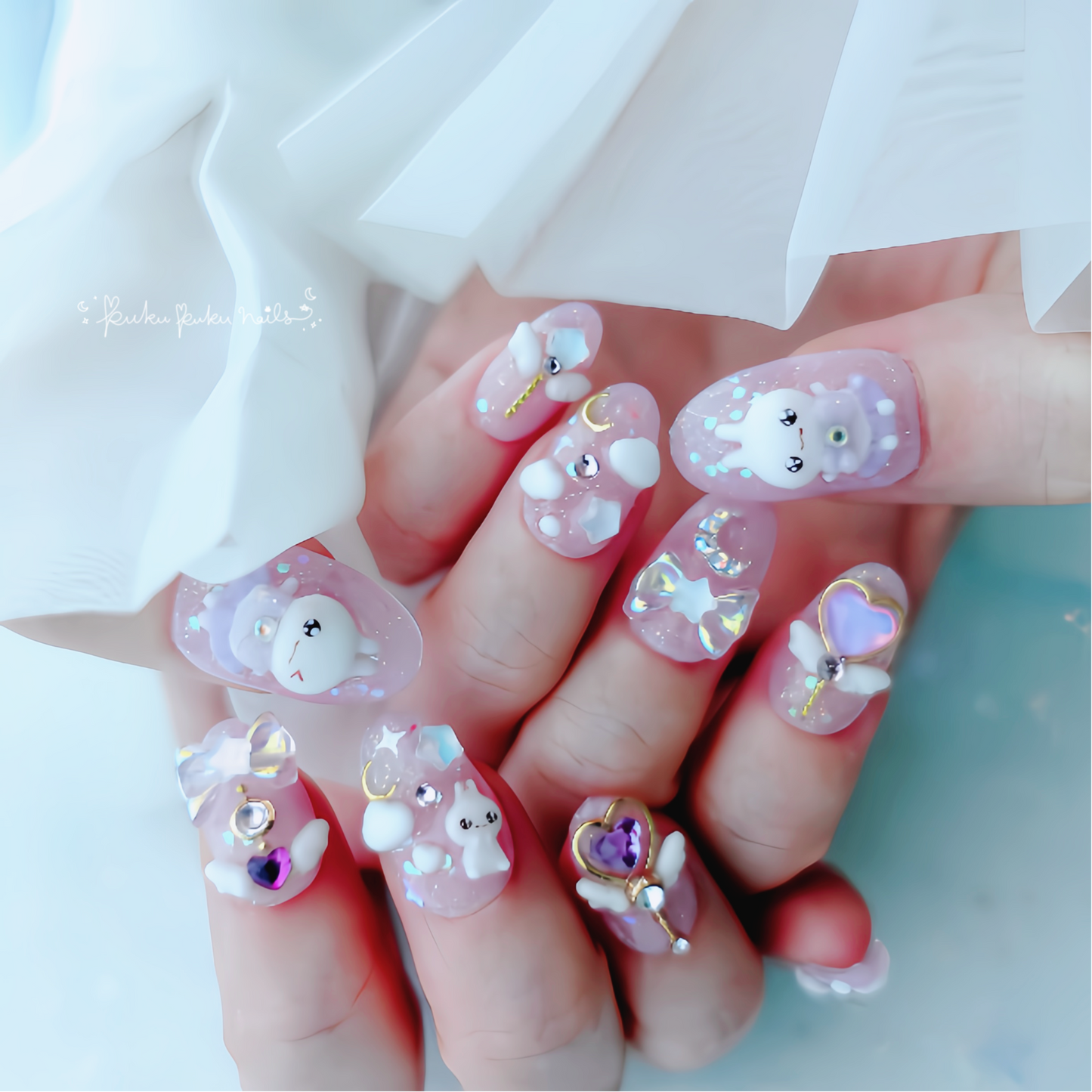 Purple Magical Nails